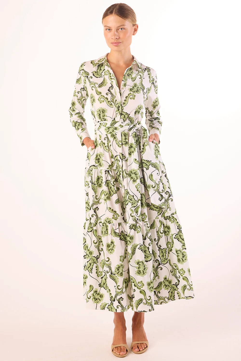 misa long sleeve dress Misa Aheana Long Sleeve Maxi Dress