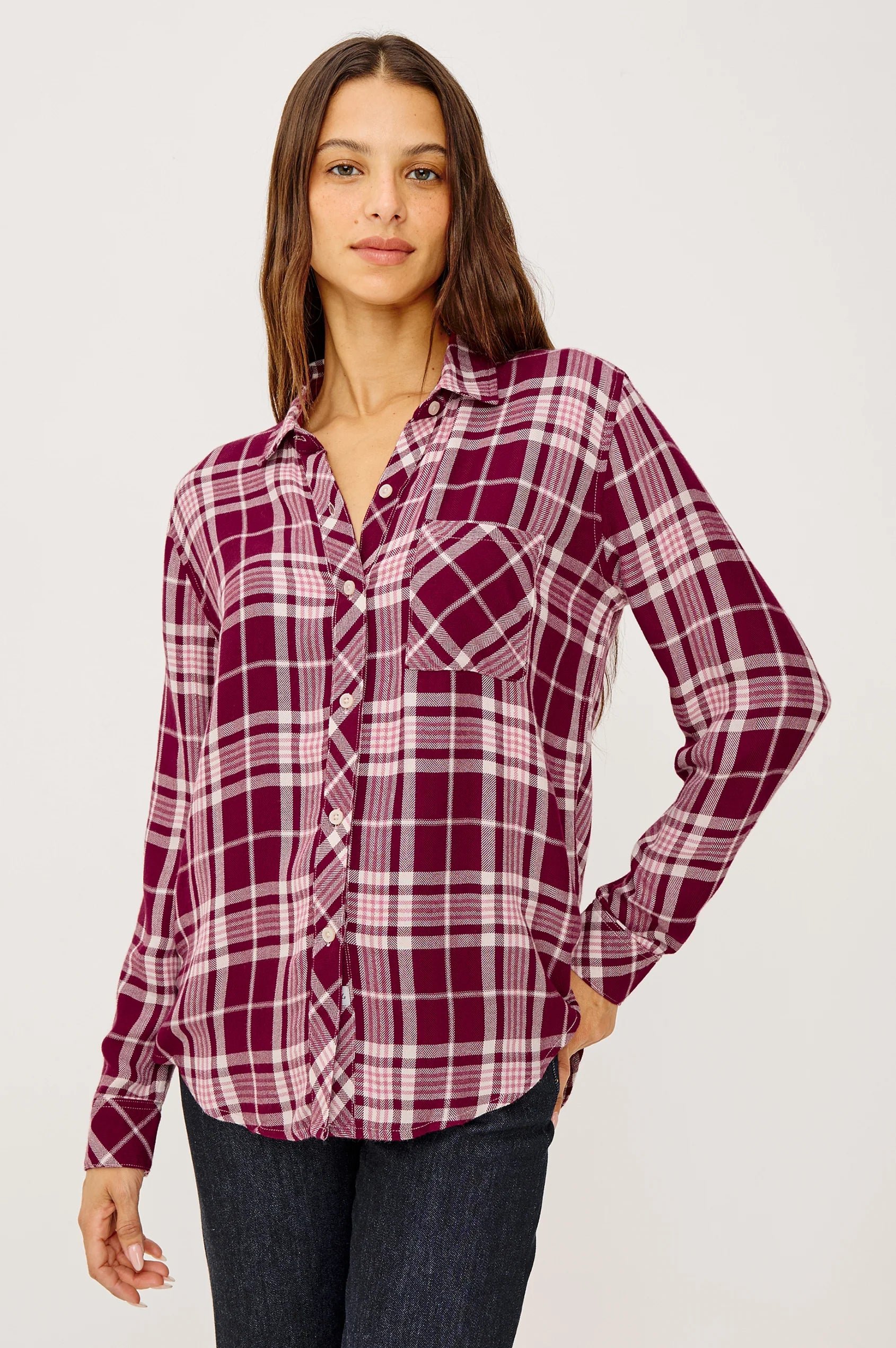 Rails Hunter Blouse in Winterberry