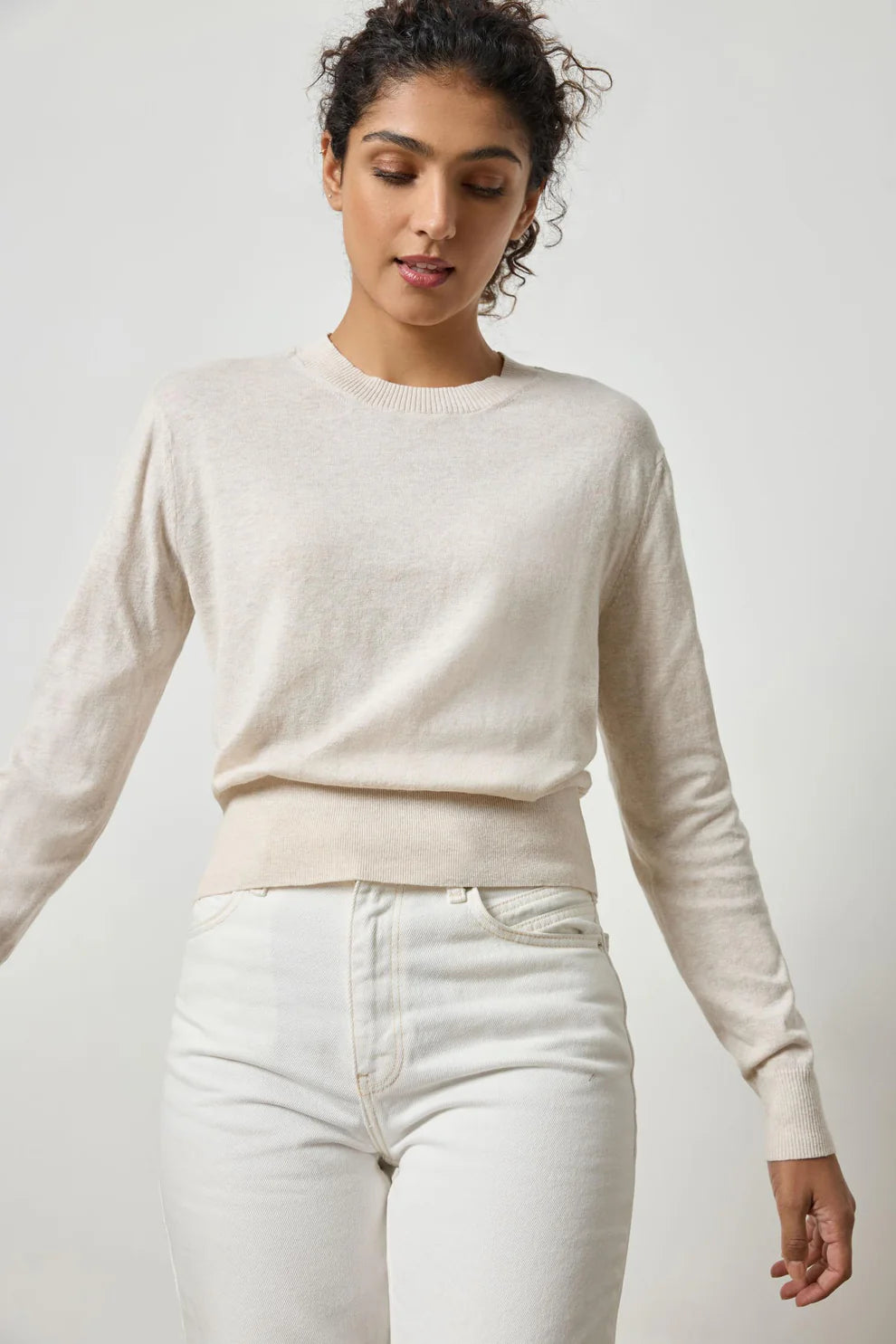 Lilla P Crewneck Sweater Barley