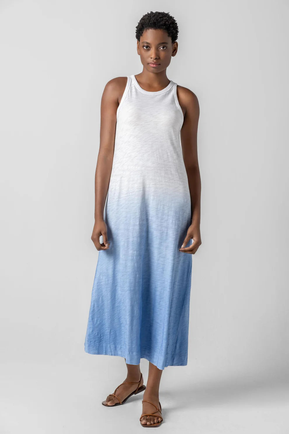 Lilla P Ombre Jewel Neck Tank Dress