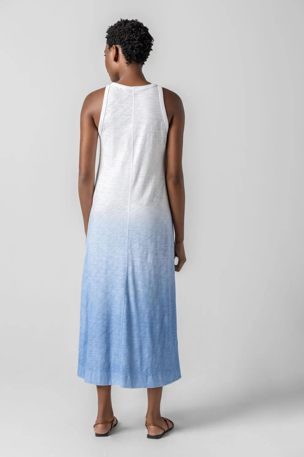 Lilla P Ombre Jewel Neck Tank Dress