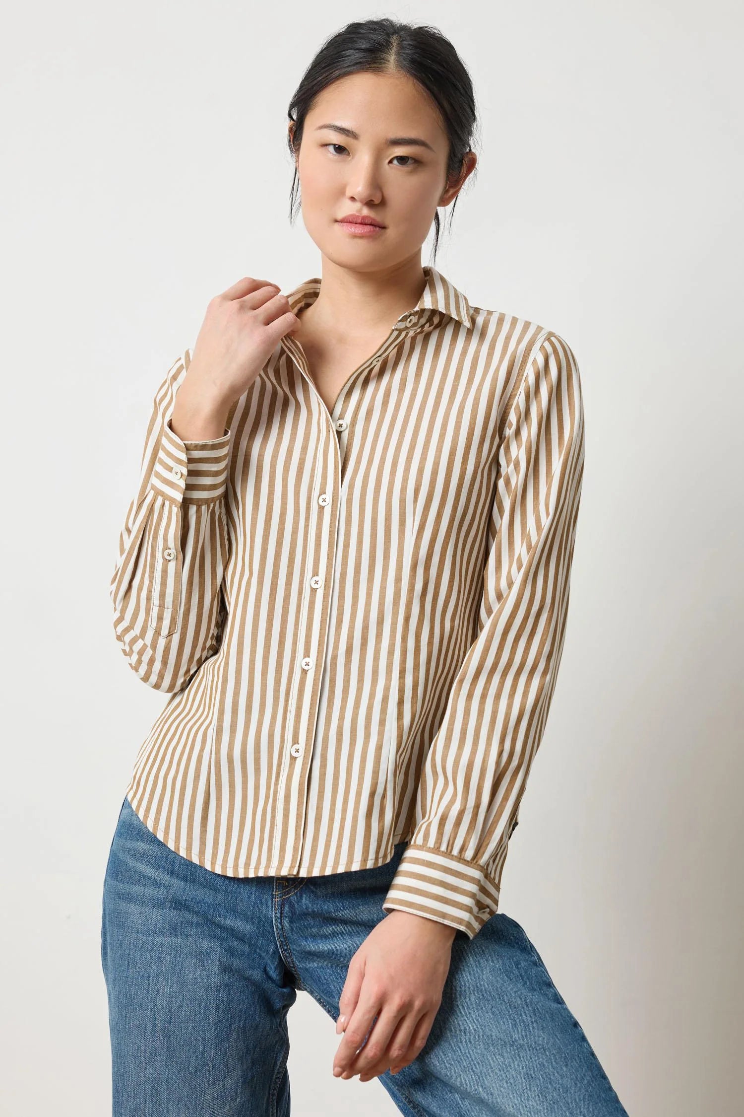 Lilla P Slim Button Down