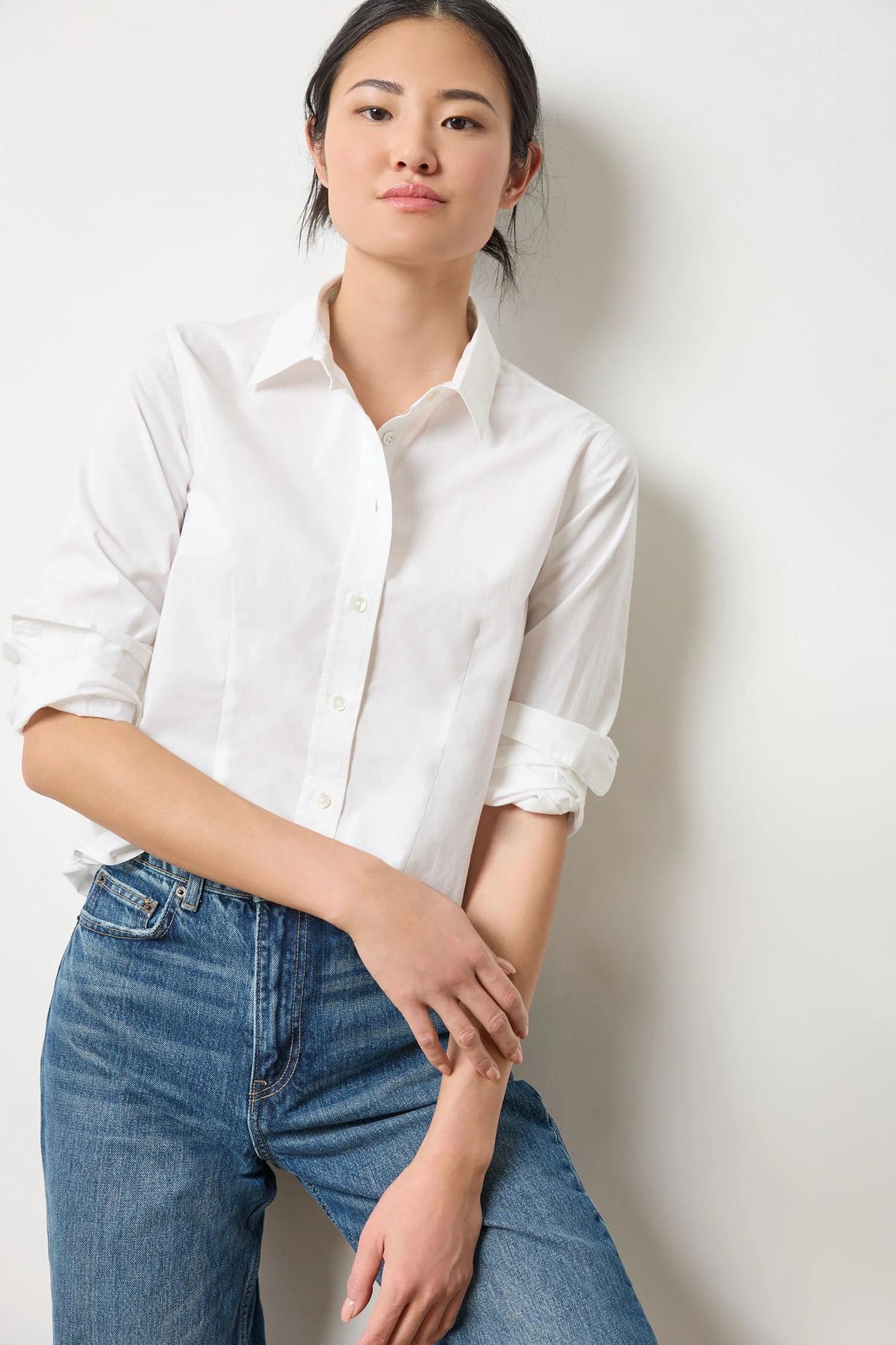 Lilla P Slim Button Down