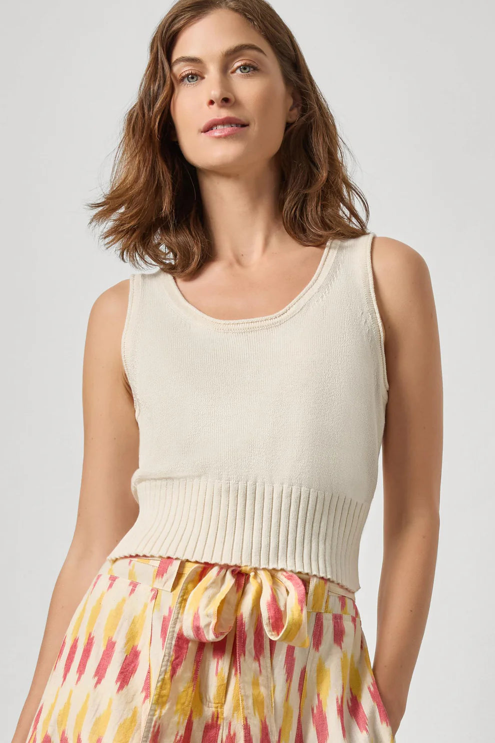 Lilla P Scoop Tank Sweater