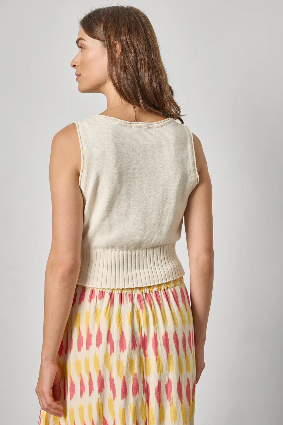 Lilla P Scoop Tank Sweater