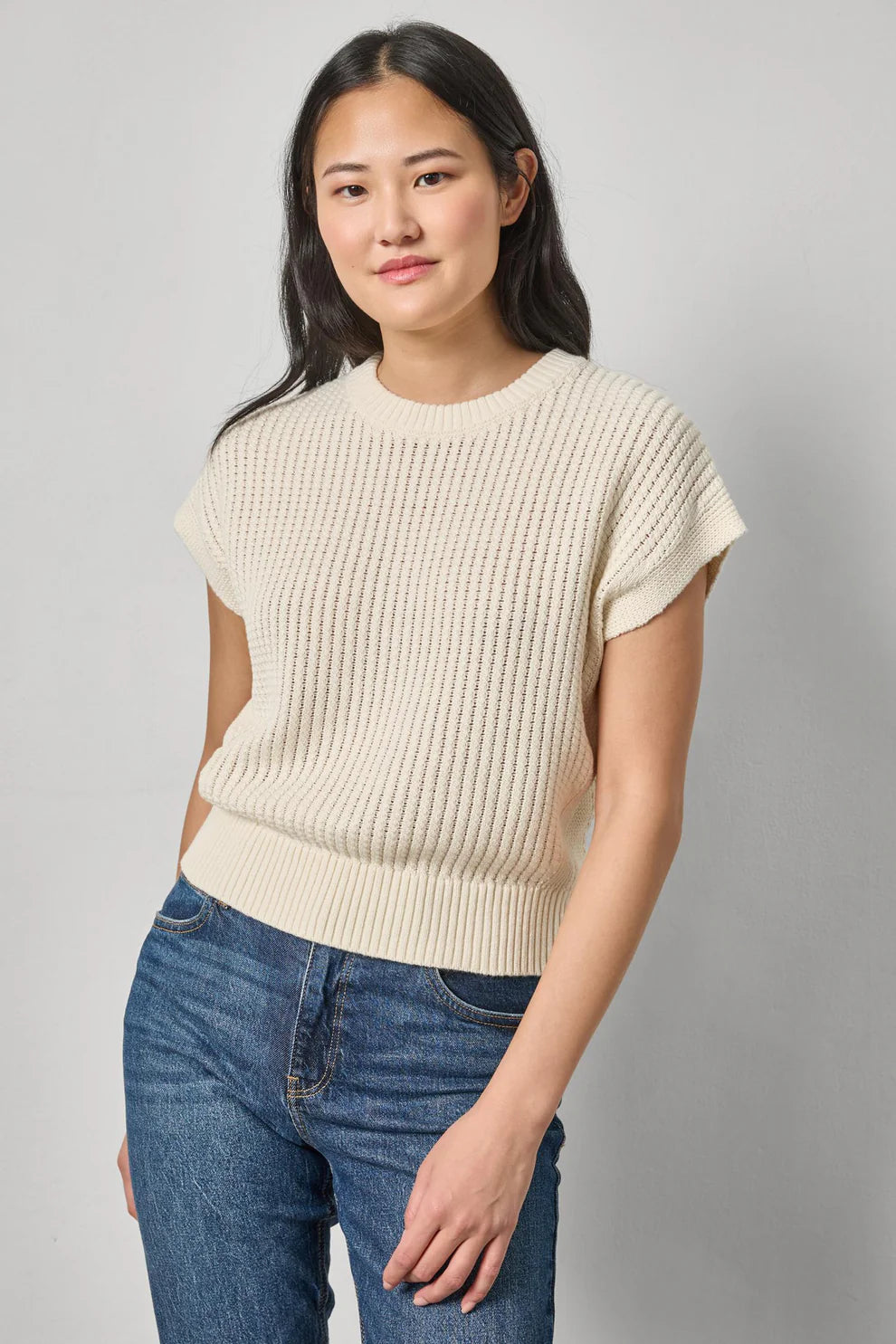 Lilla P Textured Wedge Sweater