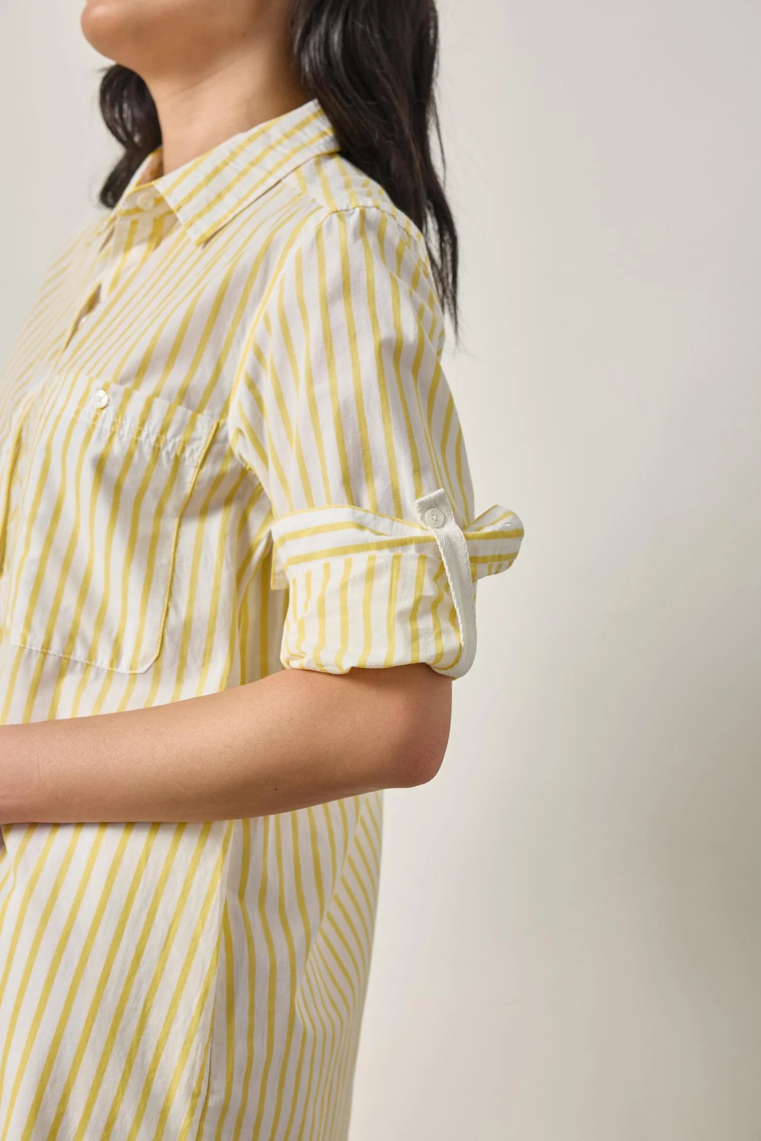 Lilla P Striped Shirt Dress