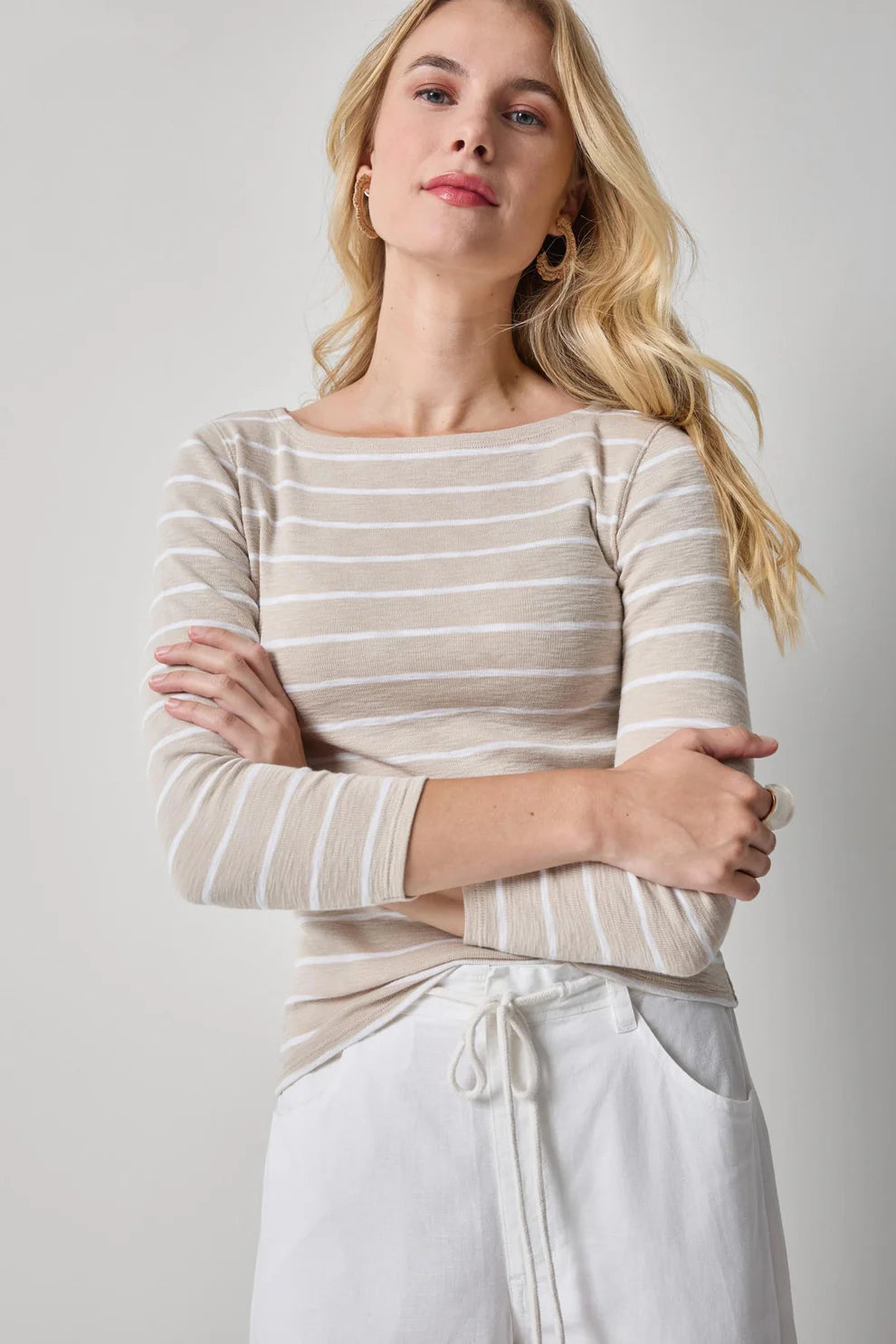 Lilla P Striped Boatneck