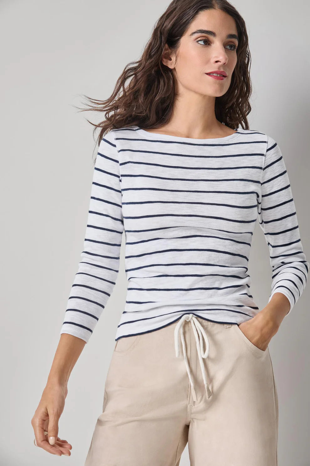 Lilla P Striped Boatneck
