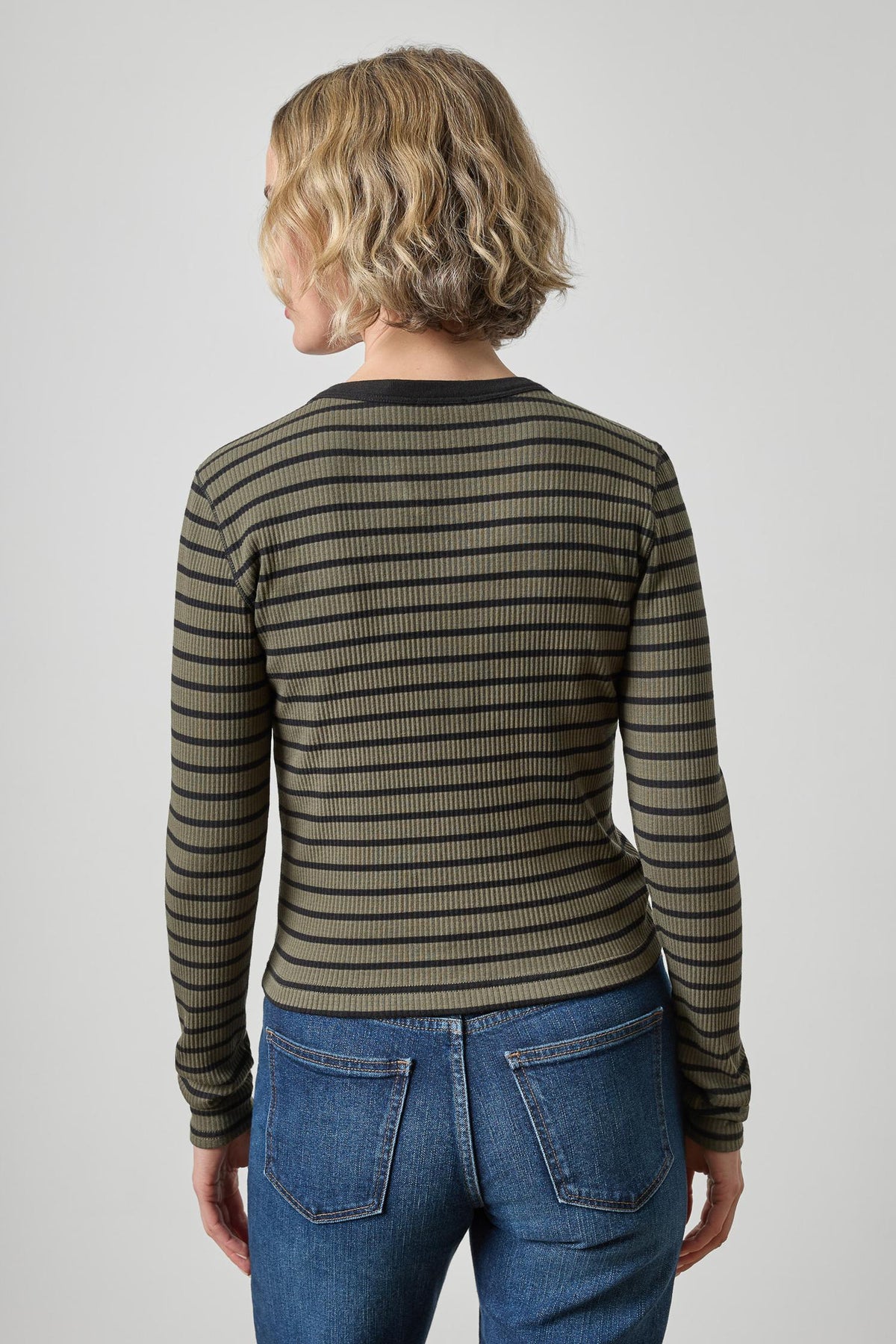 Lilla P Button Front Ribbed Cardigan