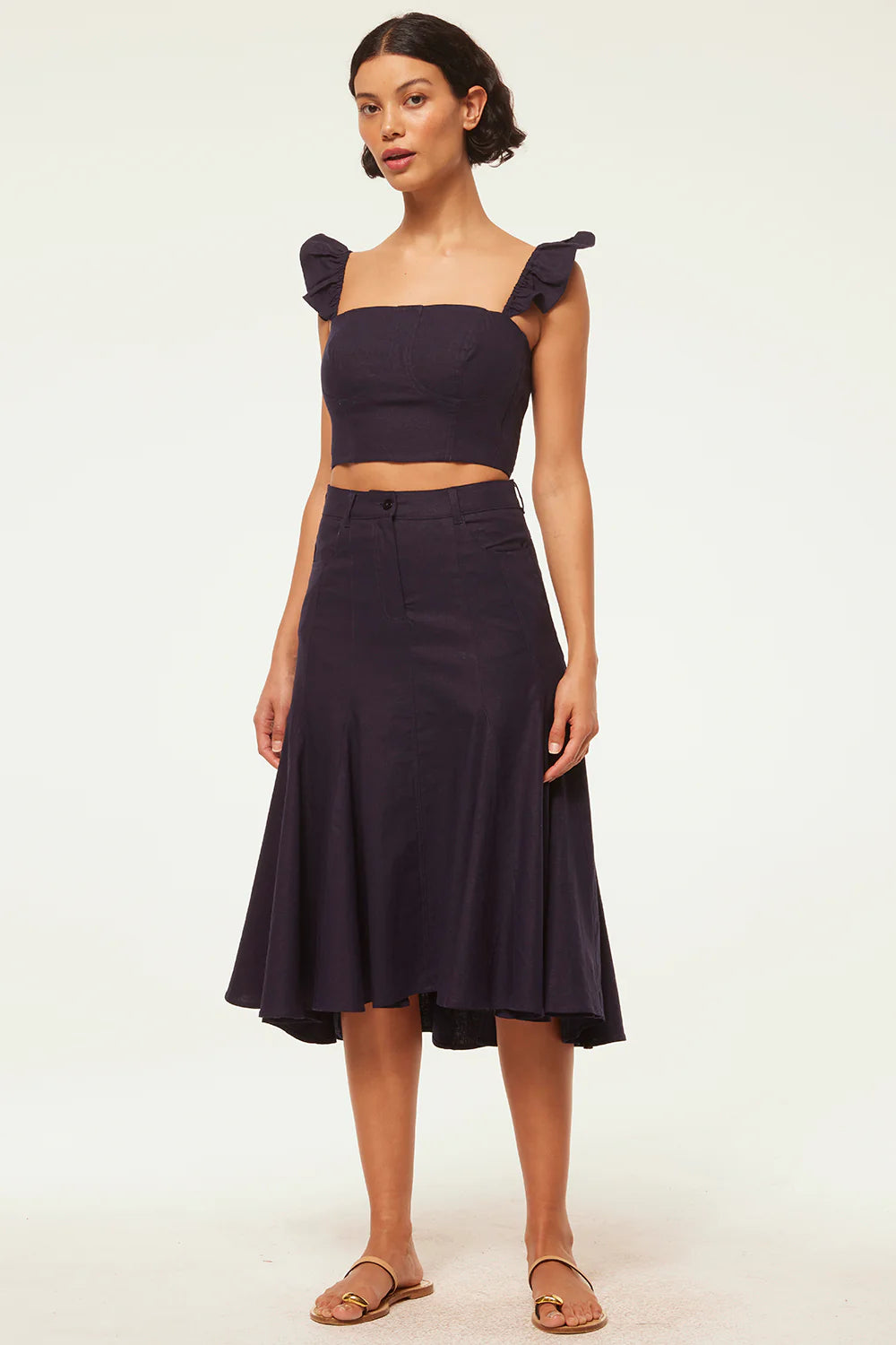 Audire Roomy formal skirt (Dark navy)