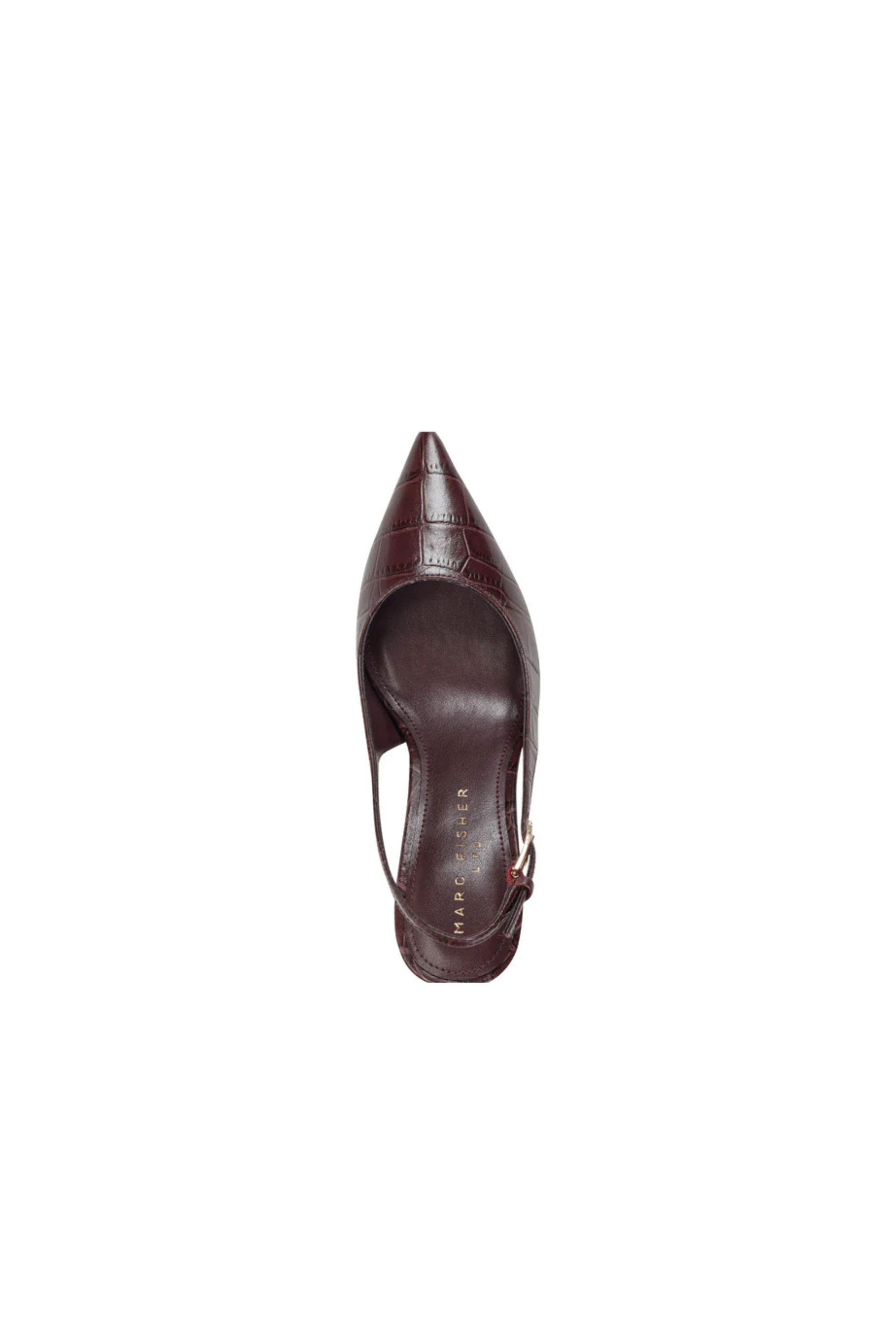 Marc Fisher Slingback Pump Brown Croc