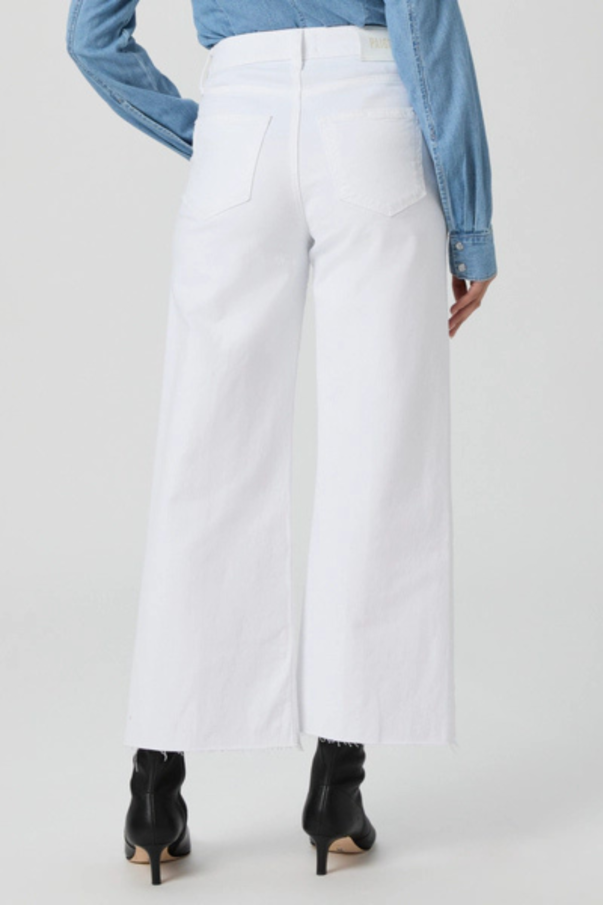 Paige Anessa with Raw Hem Crisp White