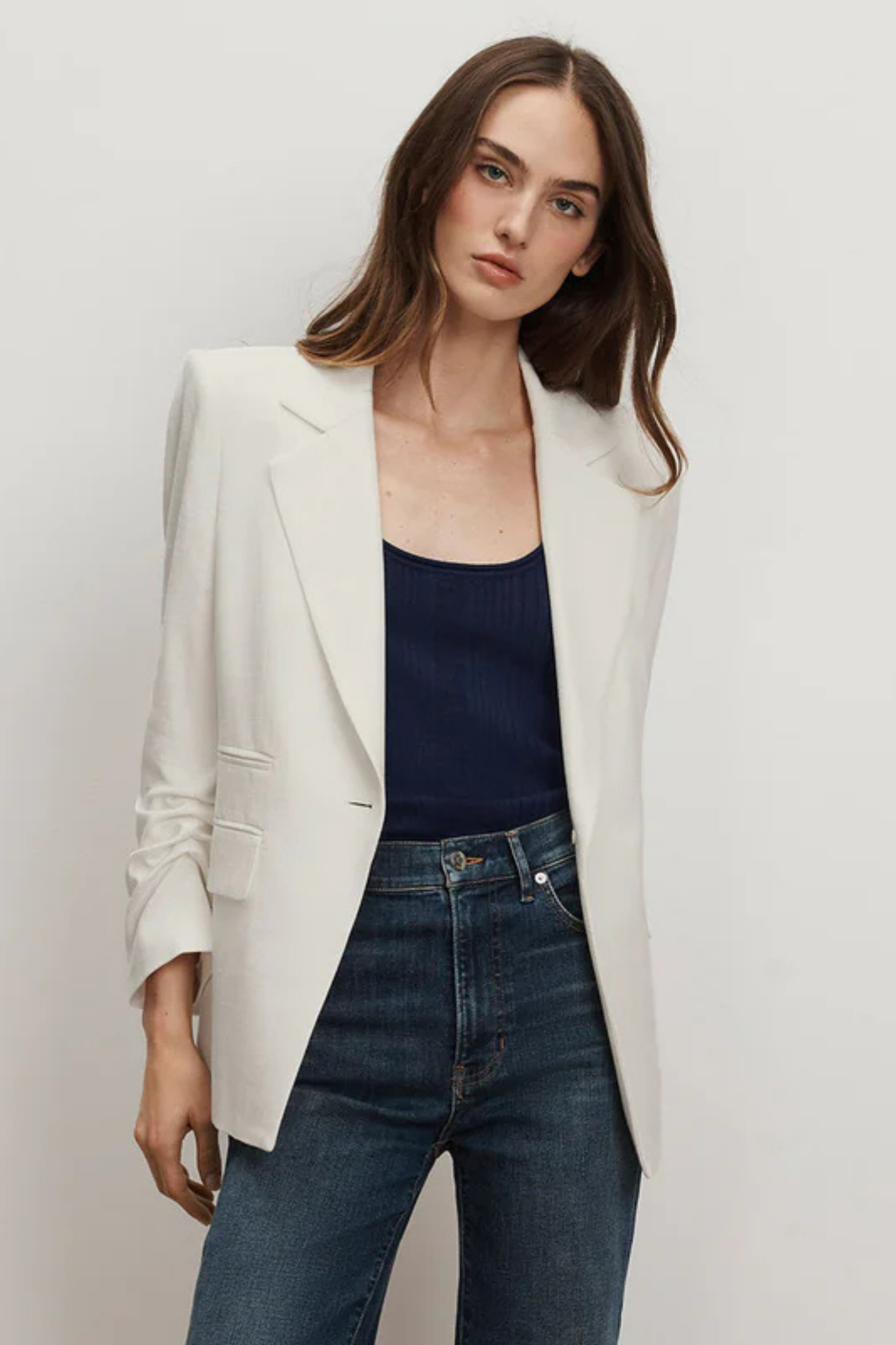 Veronica Beard Ivory Battista Jacket