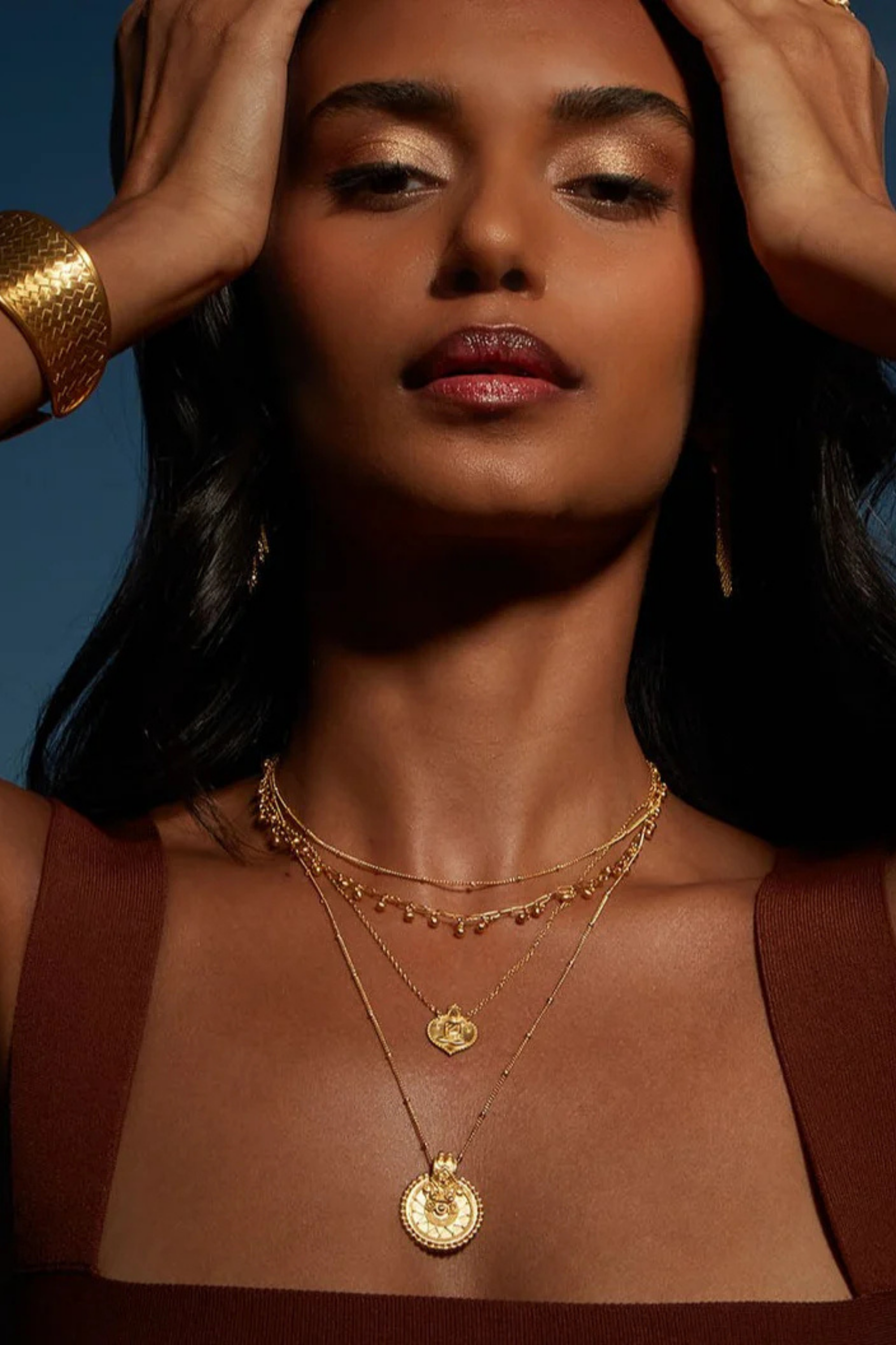 Satya 36" Gold Mandala Necklace