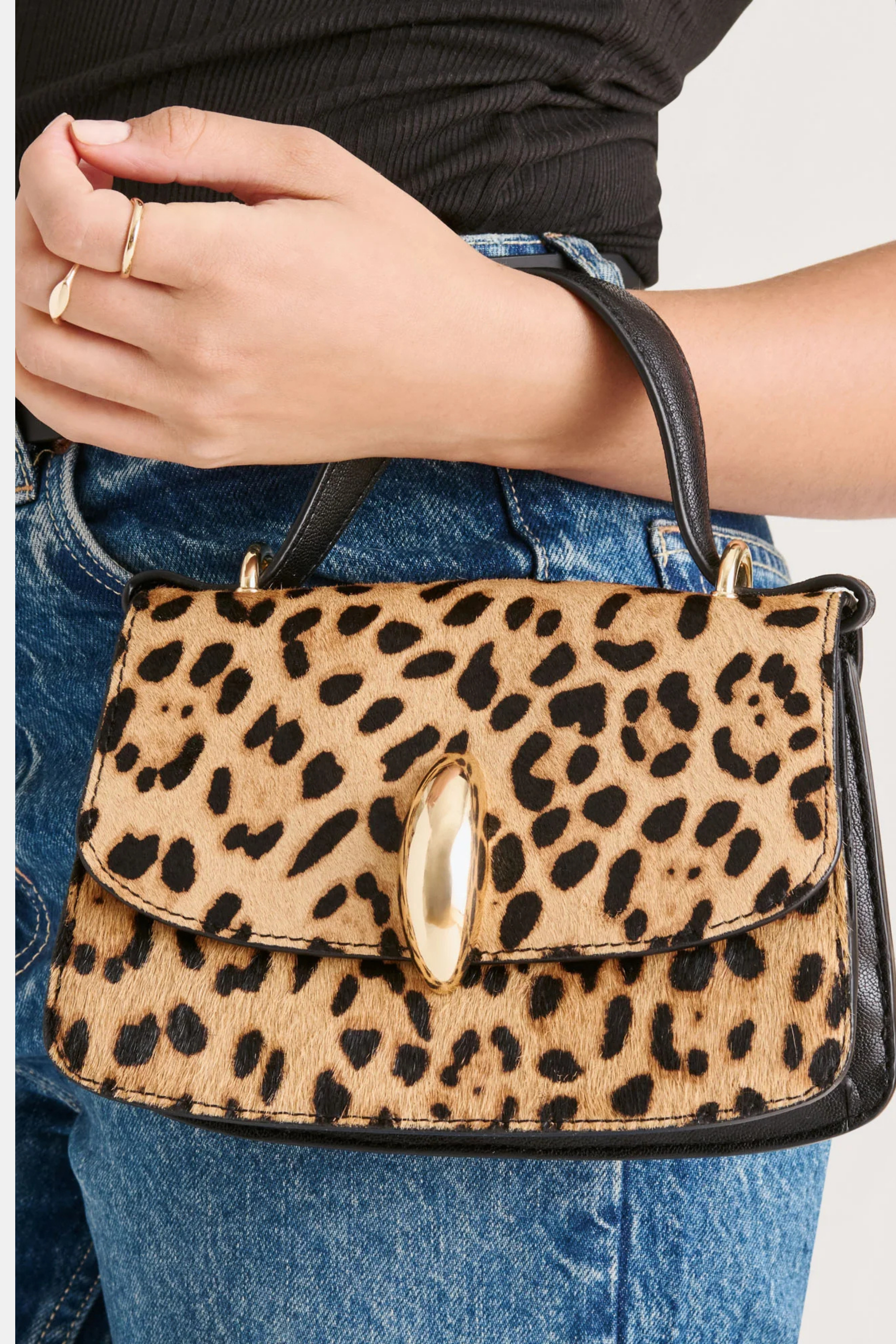 Dolce Vita Lucia Leopard Handbag