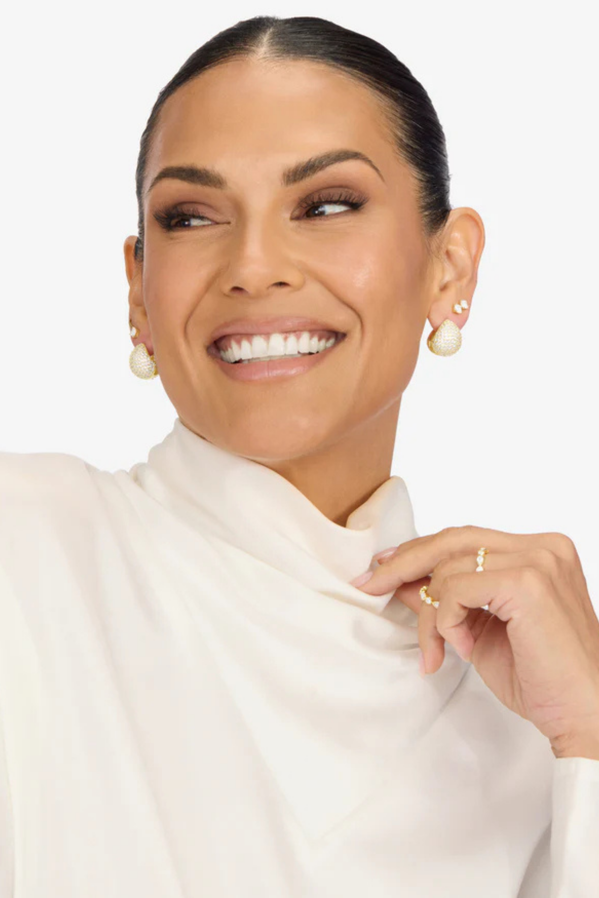 Melinda Maria Norah Pave Earrings