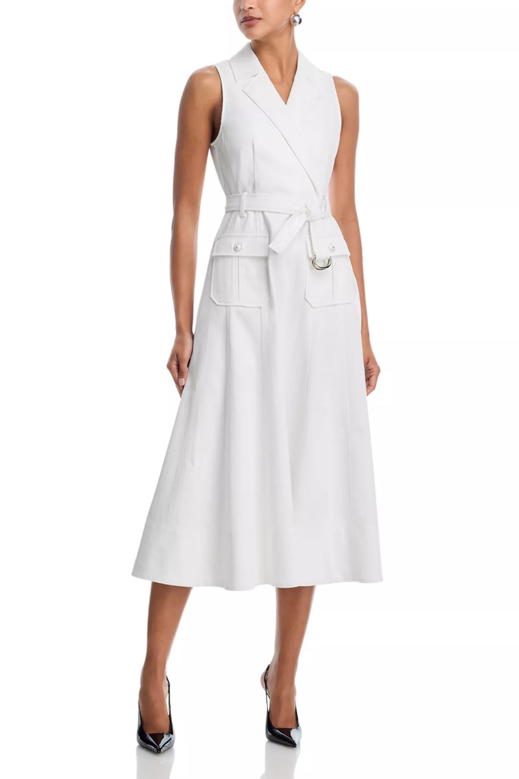 Cinq a Sept White Denim Lenessa Dress