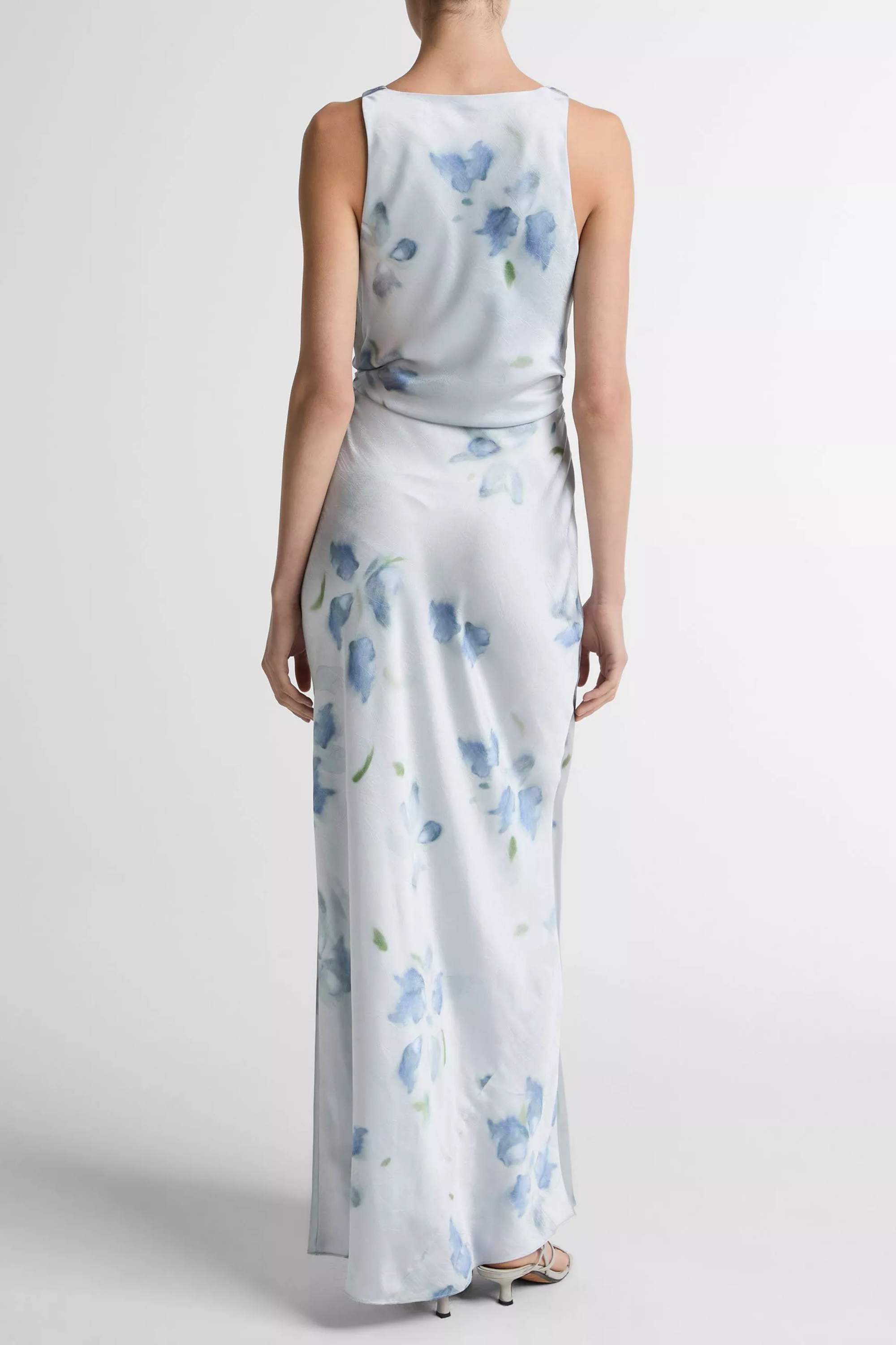 Vince Petal Blur Cowl Neck Dress