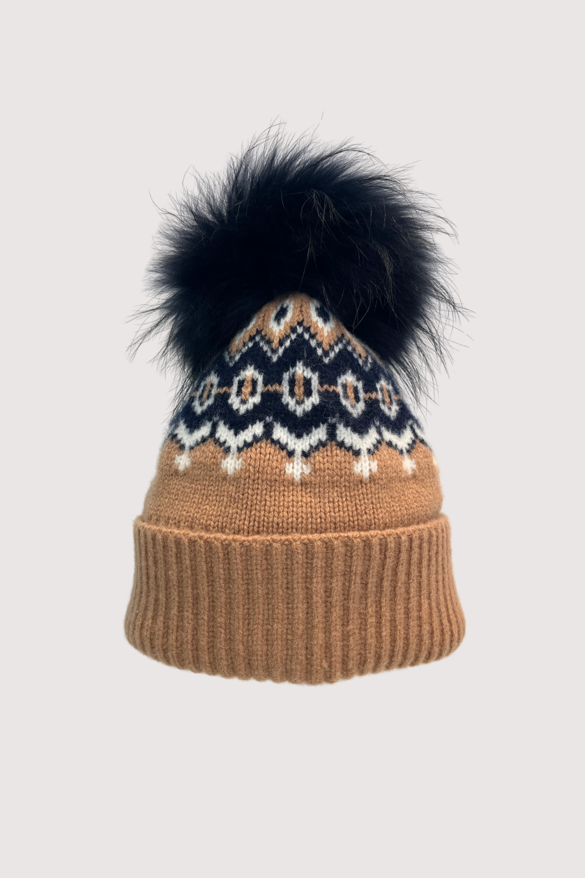 Linda Richards Nordic Knit PomPom Hat