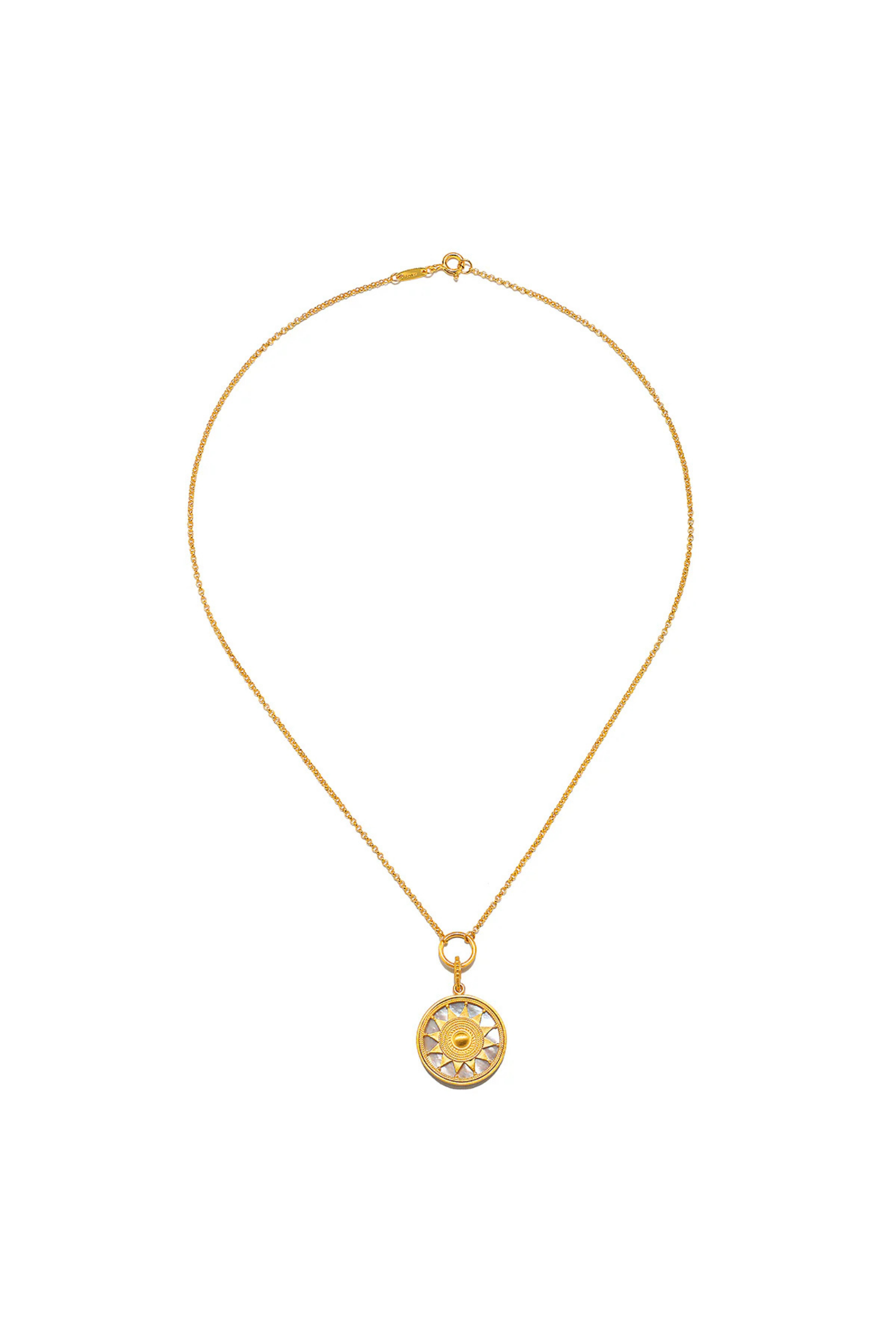 Satya 18" MOP Mandala Necklace