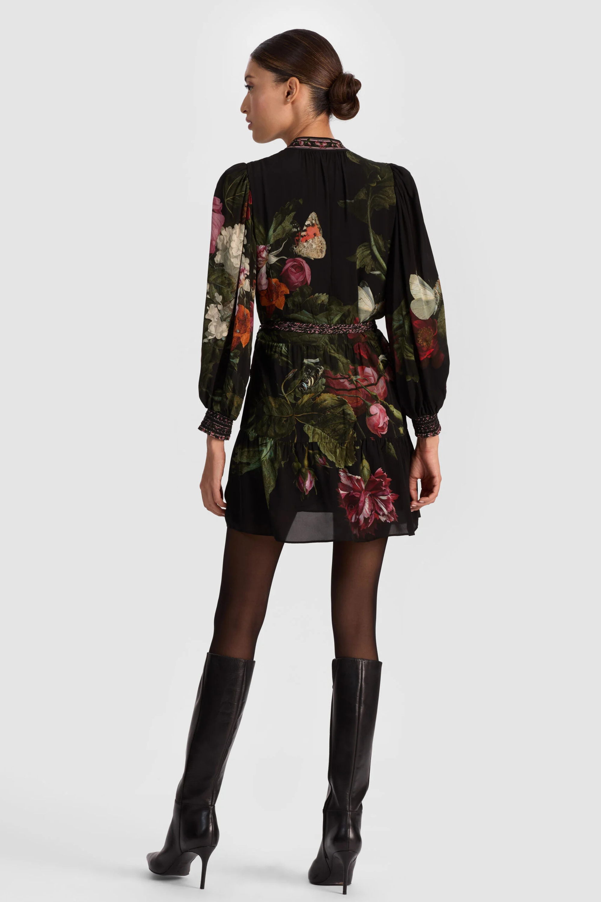 Alice + Olivia Antonette Button Front Mini Dress