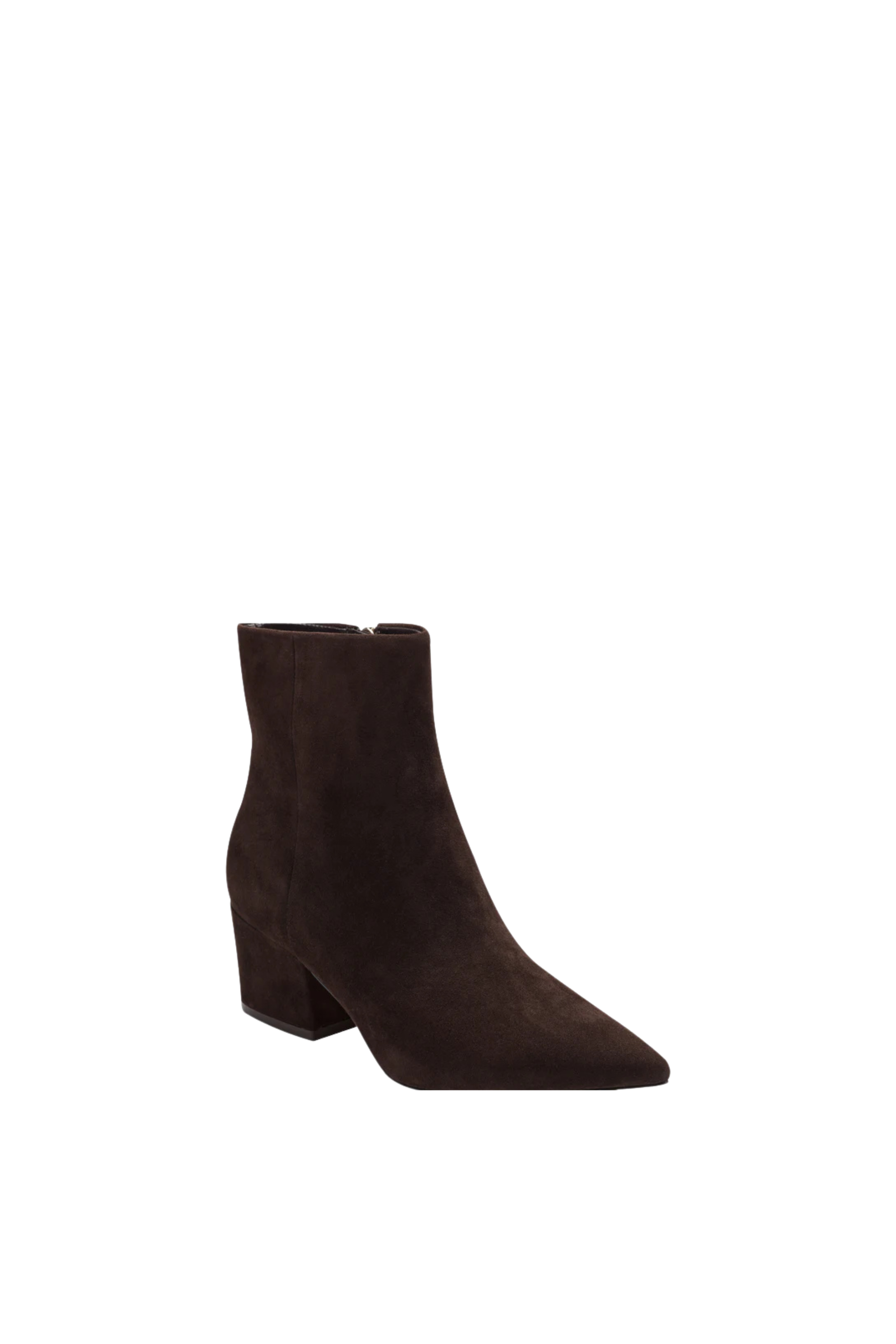 Marc Fisher Alfie Bootie Dark Brown Suede
