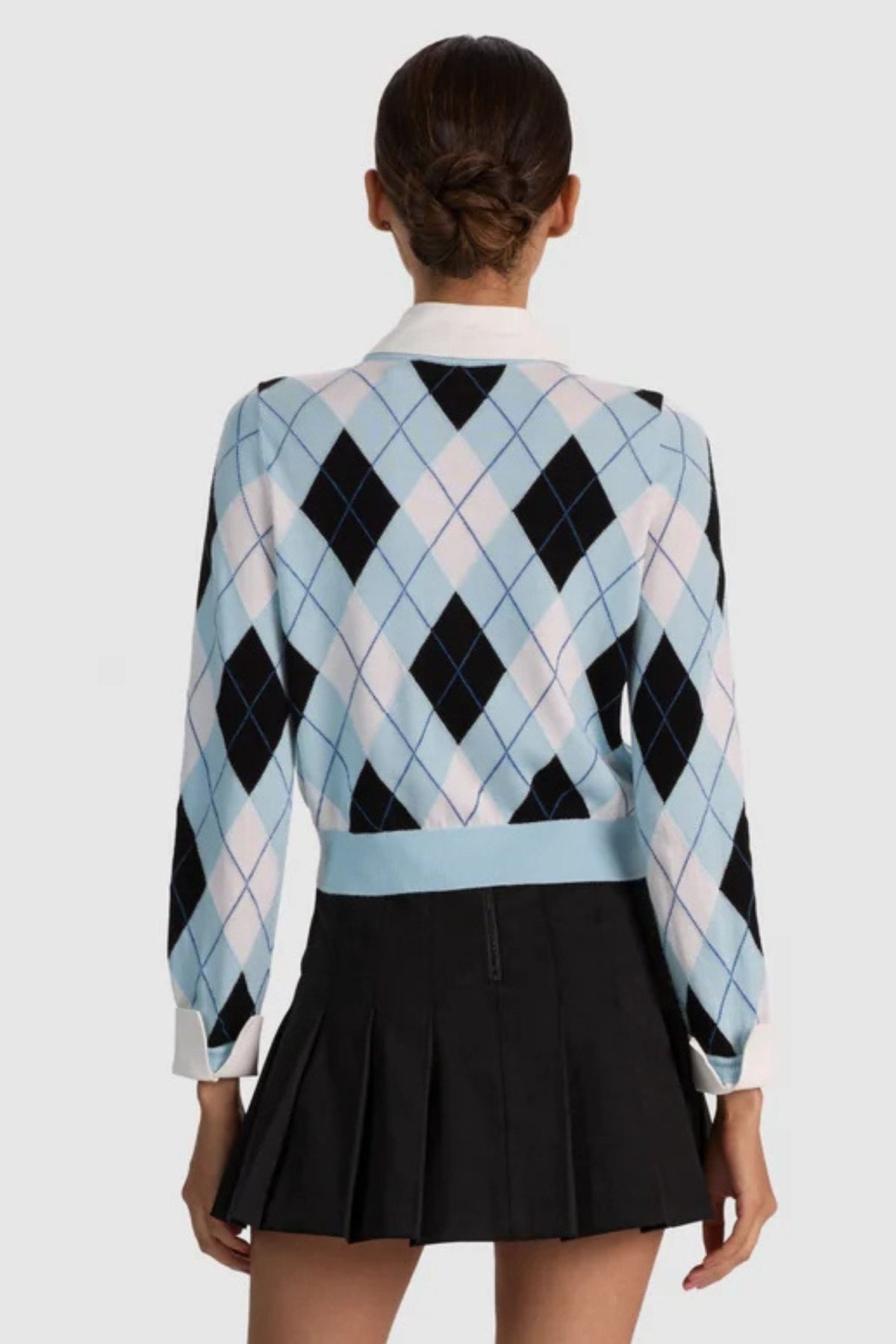 Alice + Olivia Dollie Argyle Cardi