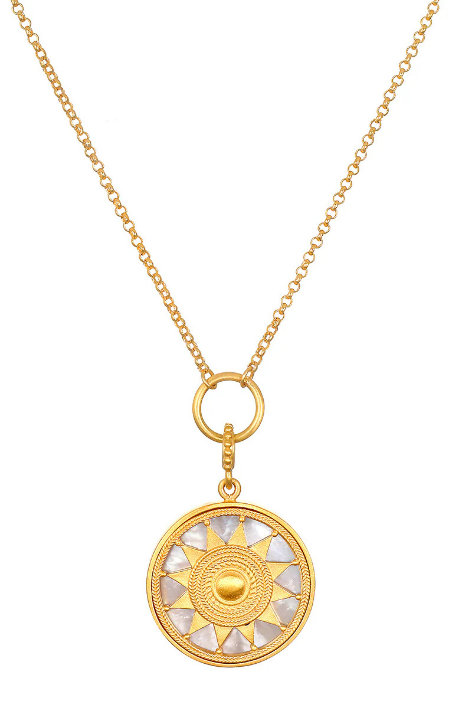 Satya 18" MOP Mandala Necklace