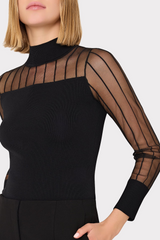 Milly Krissy Sheer Top