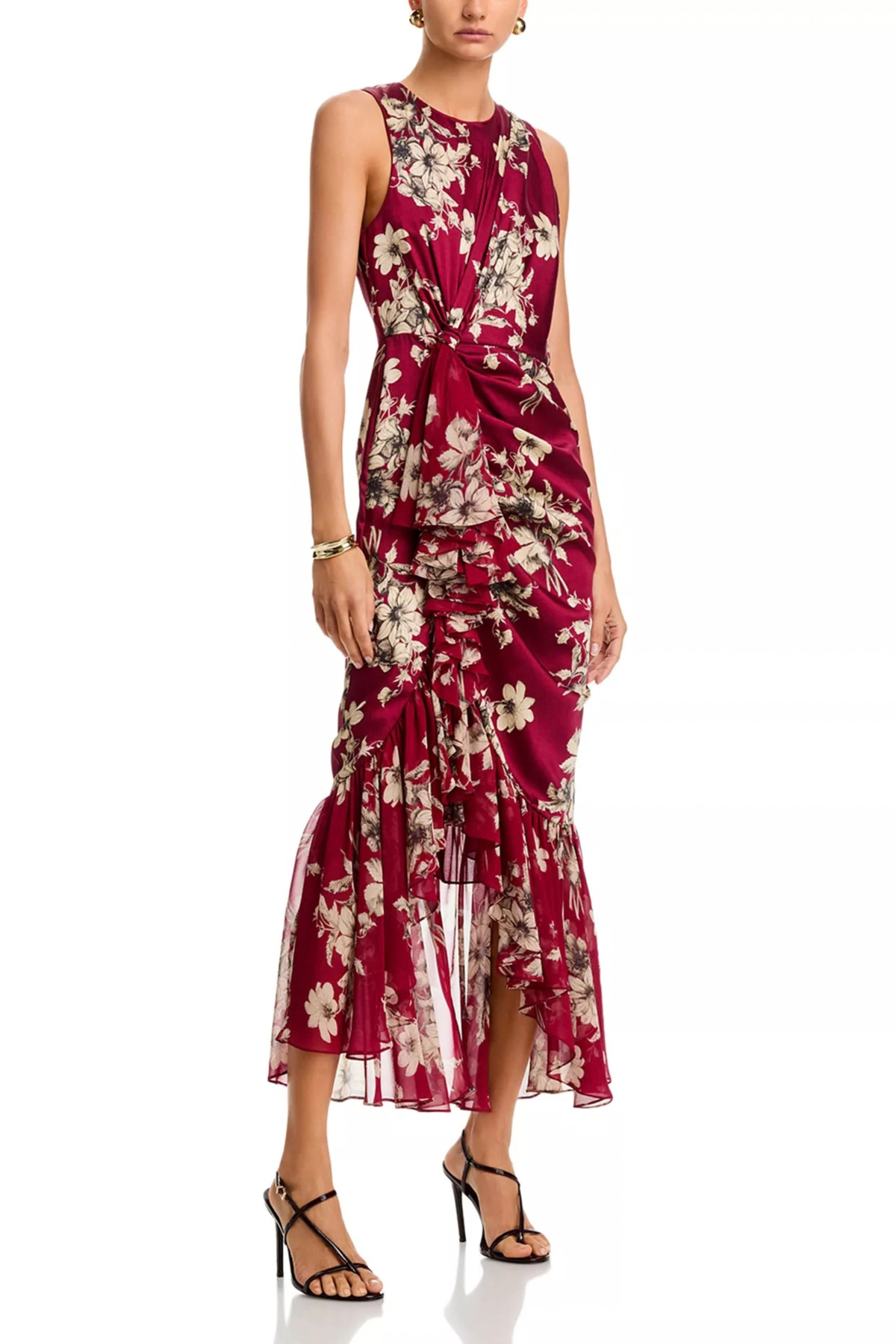 Cinq a Sept Handsketched Floral Cyrus Dress