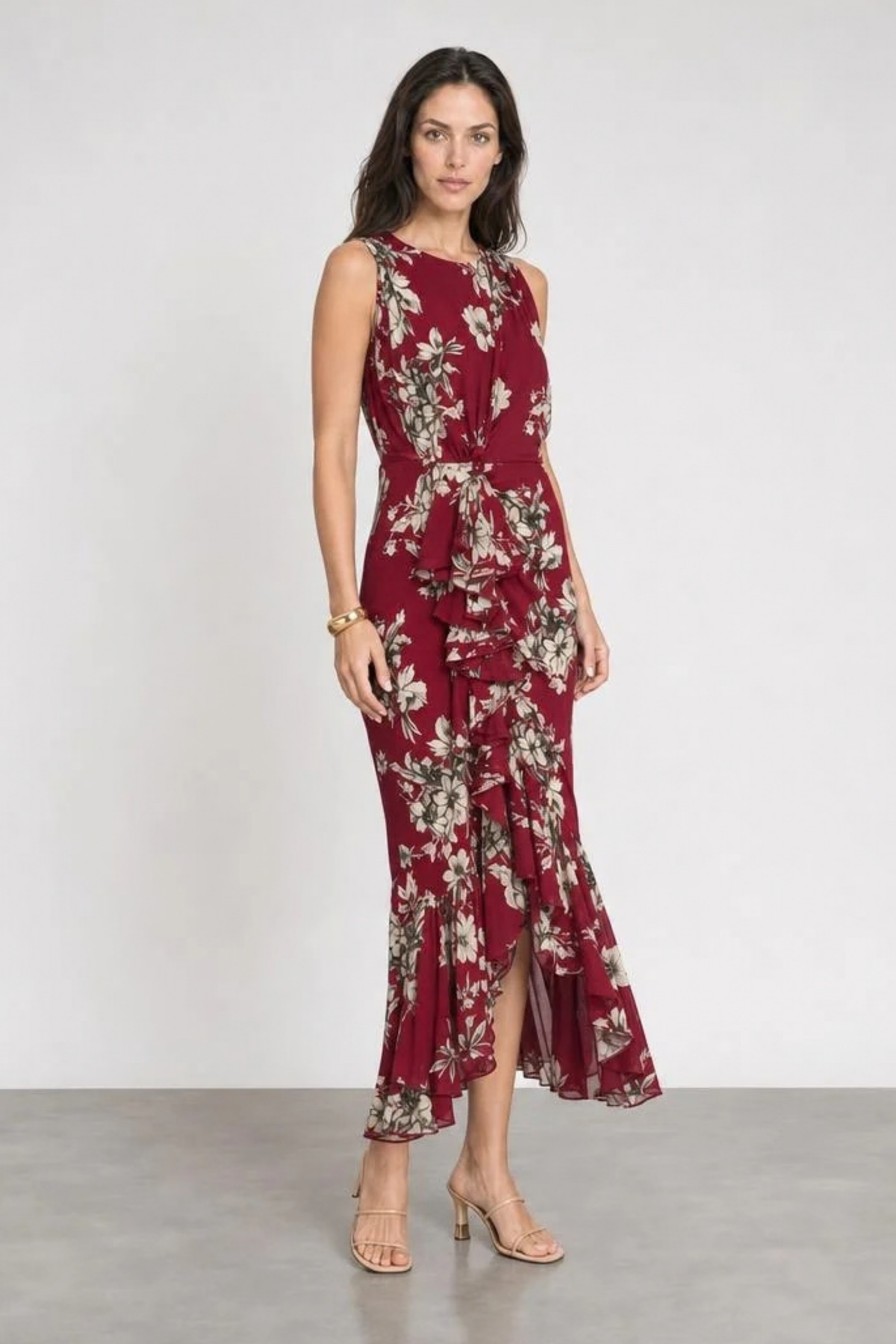 Cinq a Sept Handsketched Floral Cyrus Dress