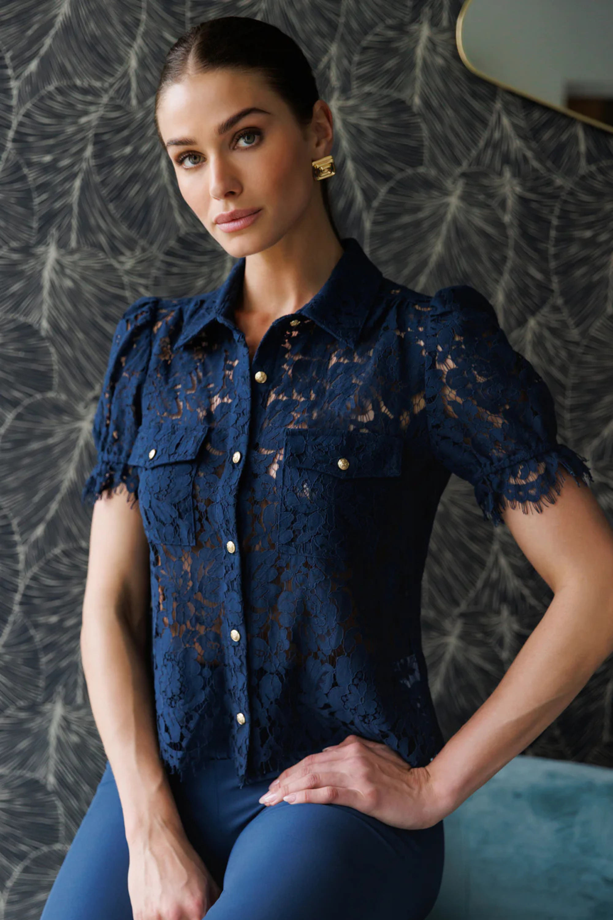 Generation Love Mikaelle Lace Shirt