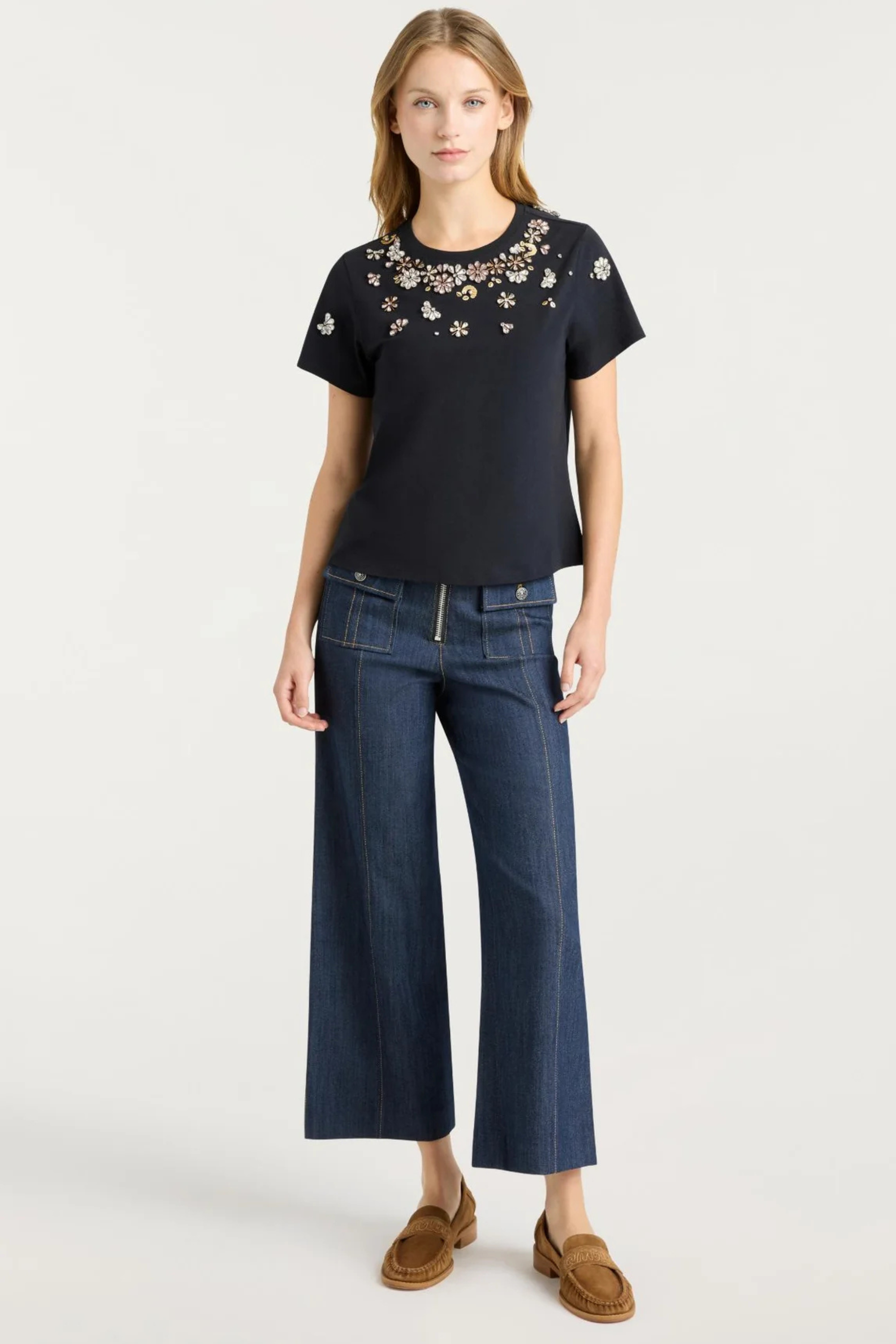 Cinq a Sept Tumbling Flower Tee