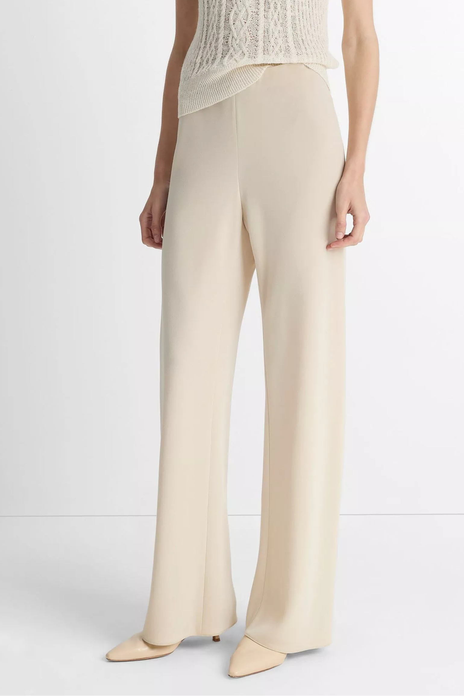 Vince Colette High Waist Crepe Bias Pant
