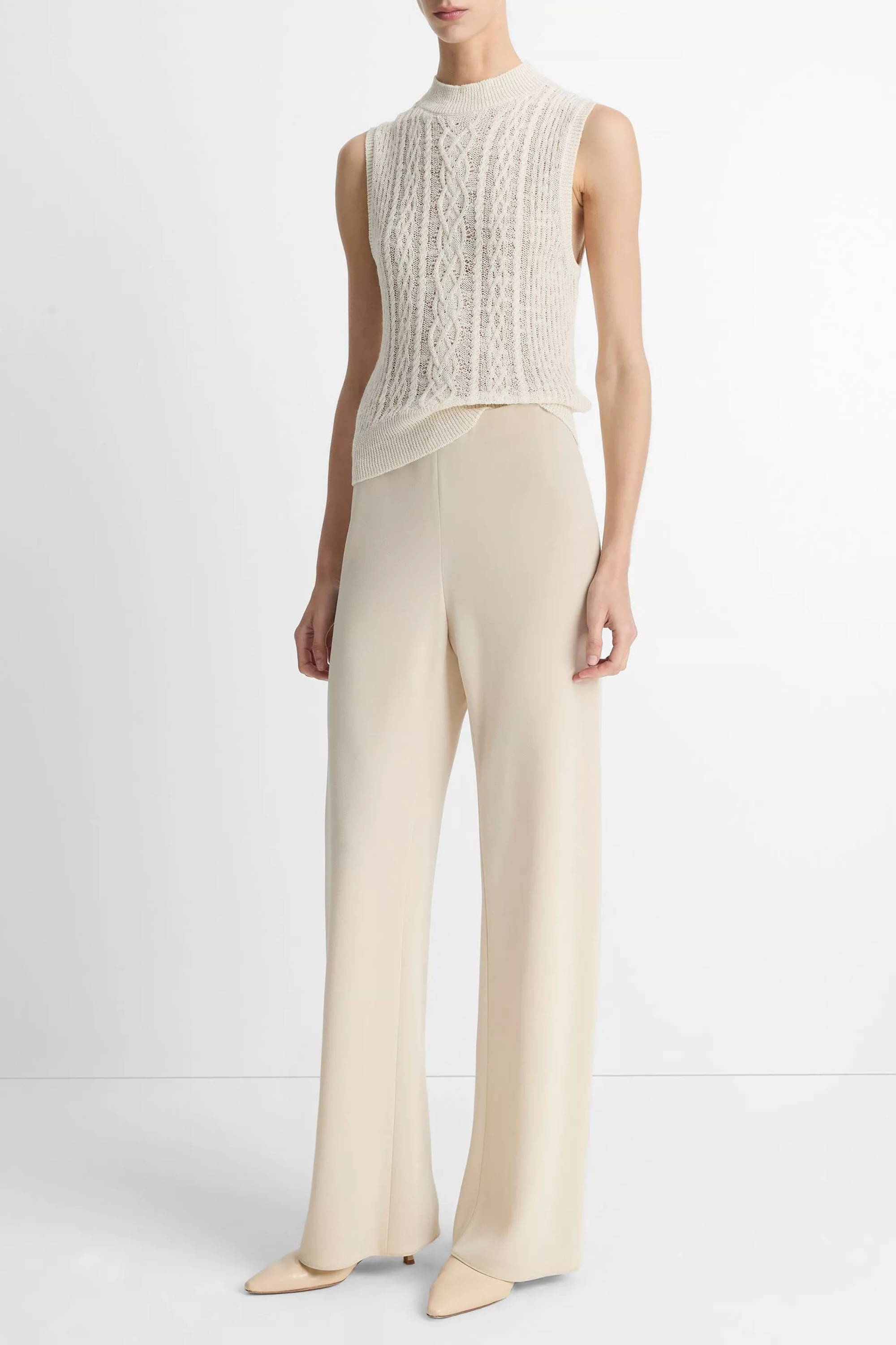Vince Colette High Waist Crepe Bias Pant