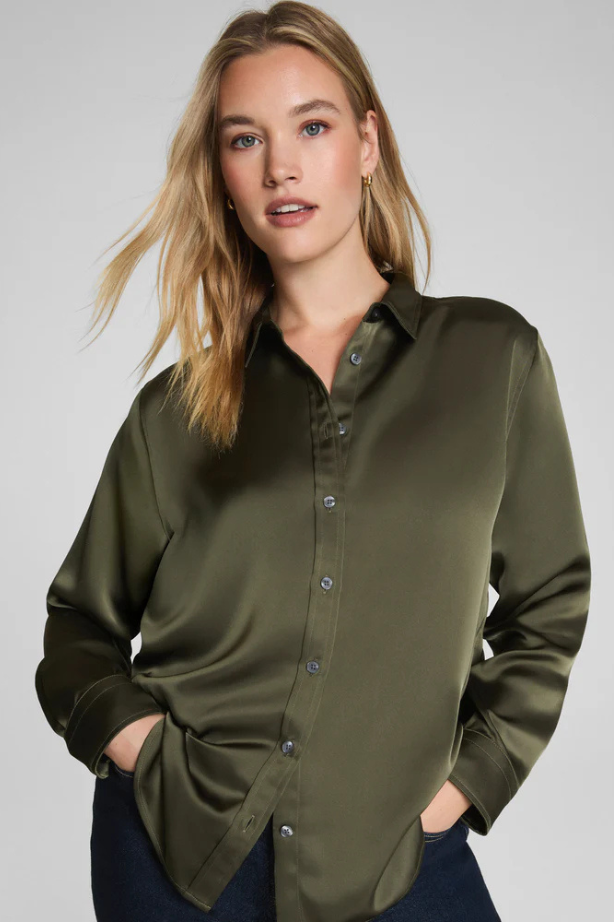 Spanx Better Than Silk Buttondown