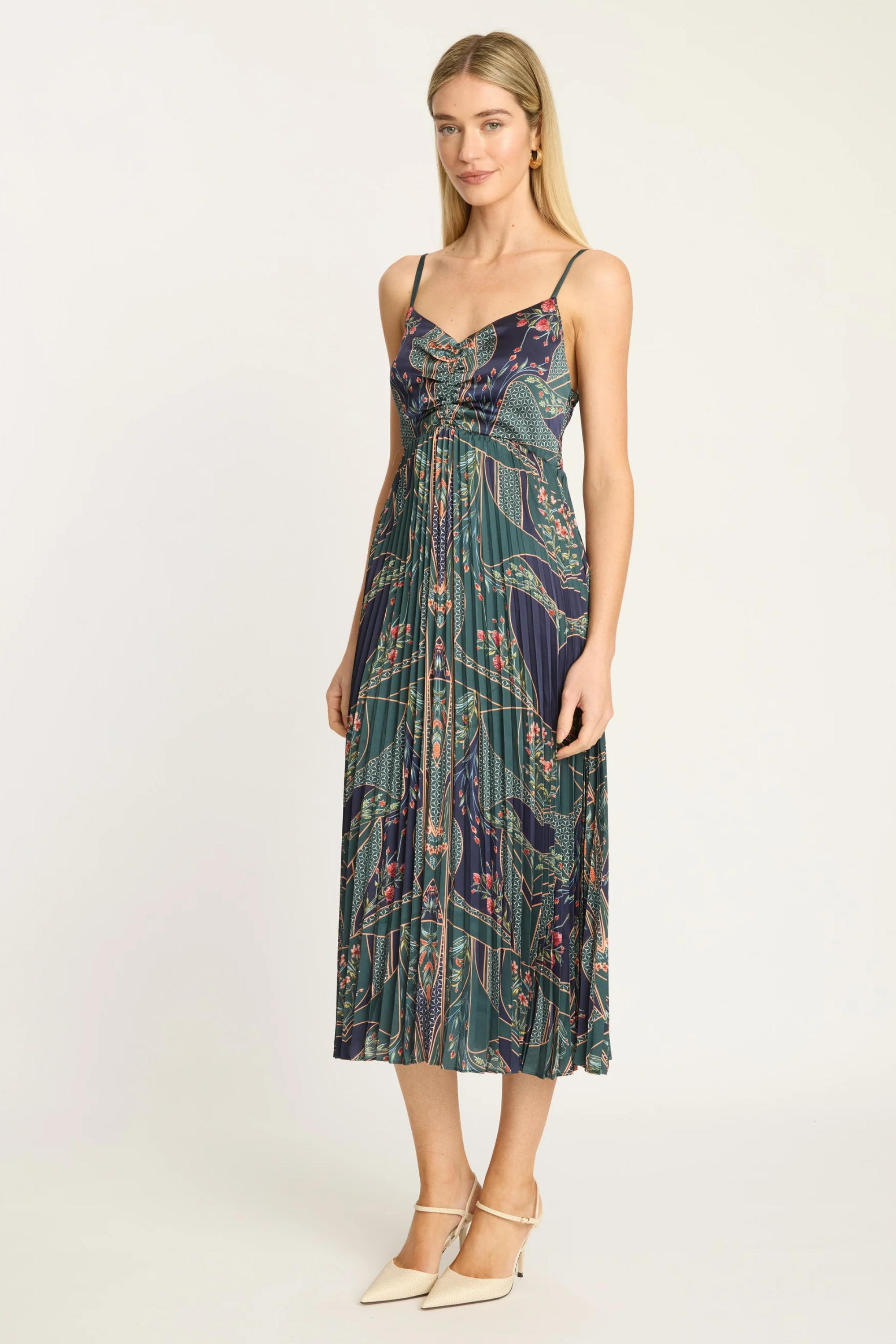 Caballero Donna Dress in Patchwork Flower