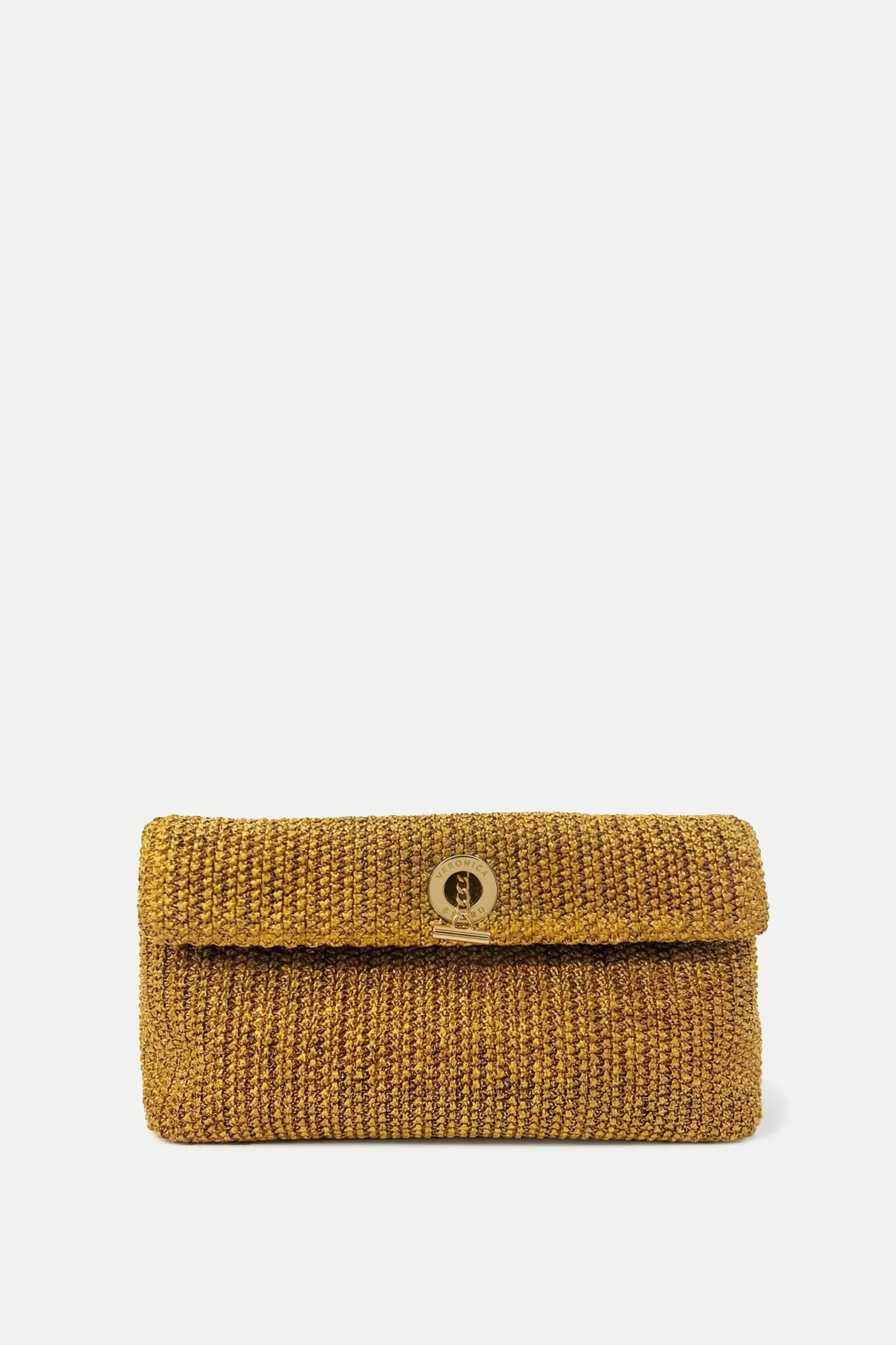Veronica Beard Raffia Anchor Clutch