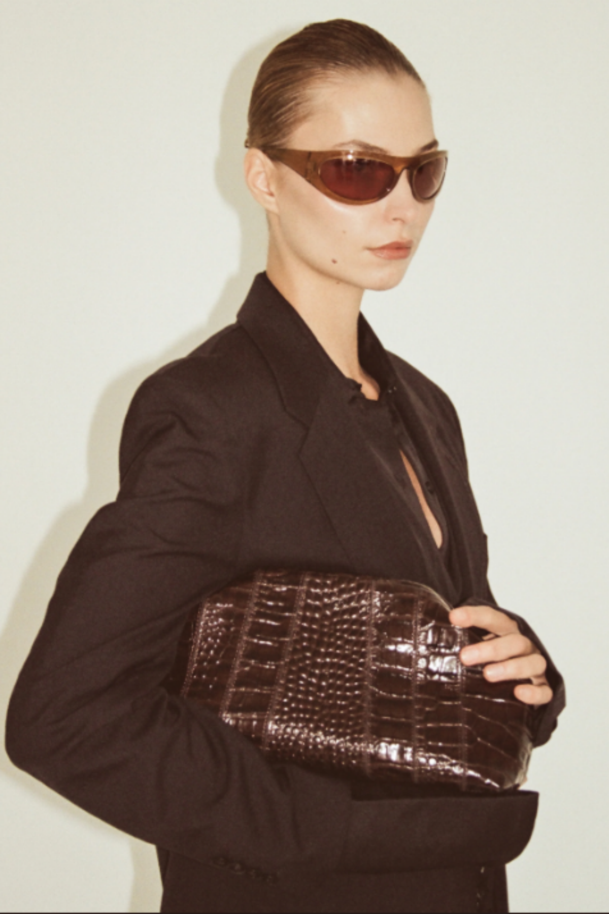 B-low the Belt Cate Croc Clutch