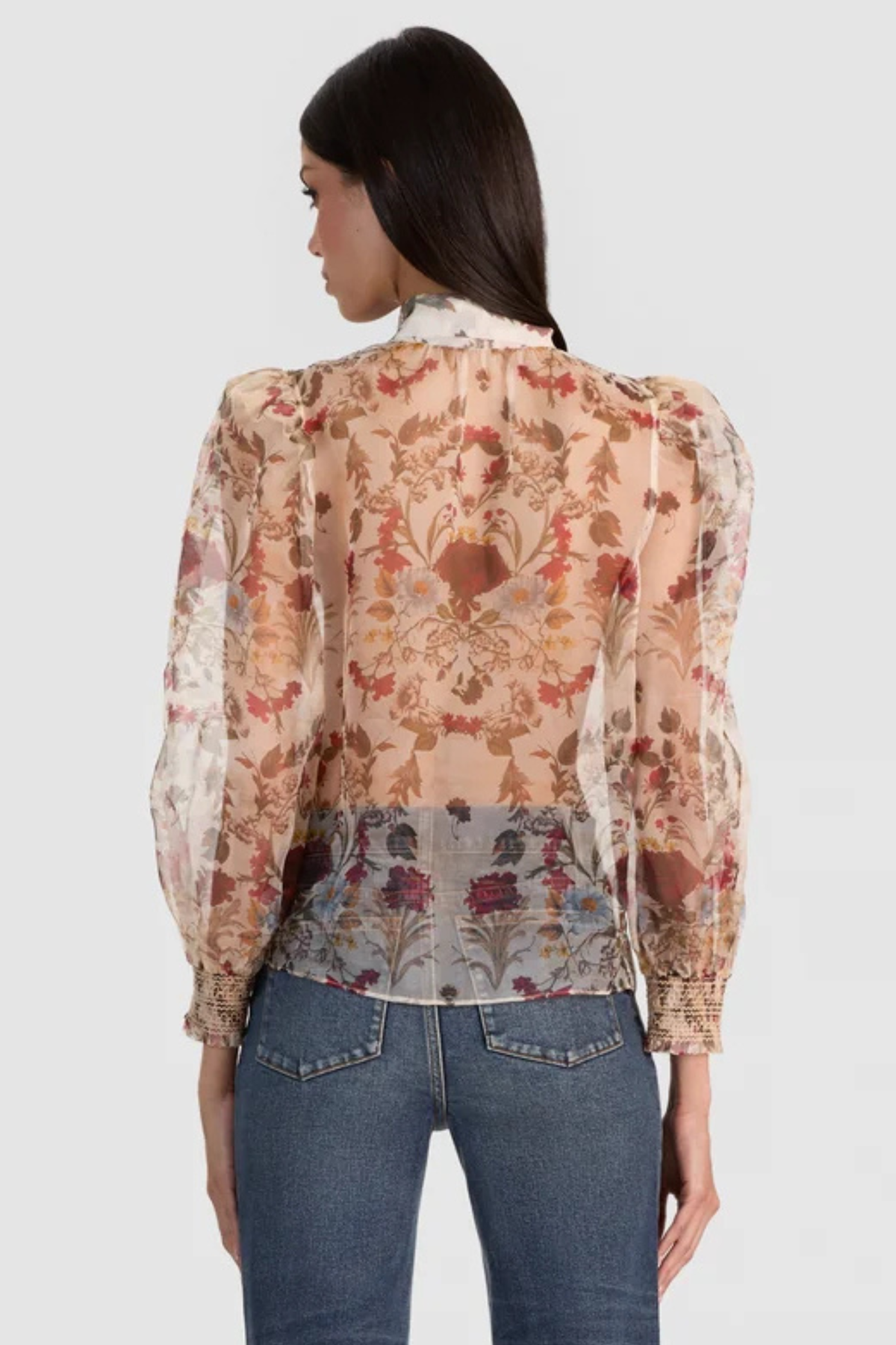 Alice + Olivia Brentley Tie Neck Blouse