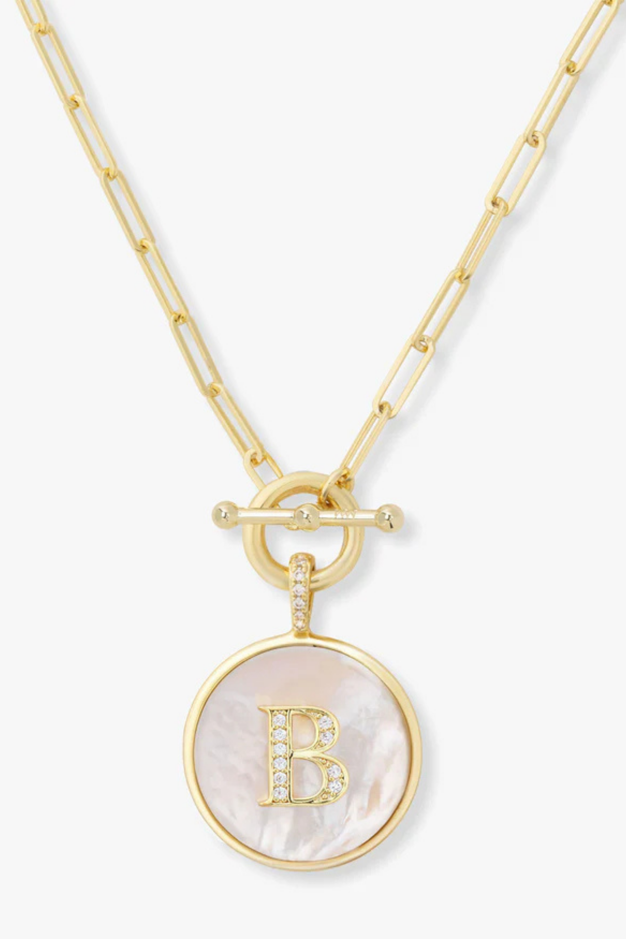 Melinda Maria Love Letters Medallion Necklace