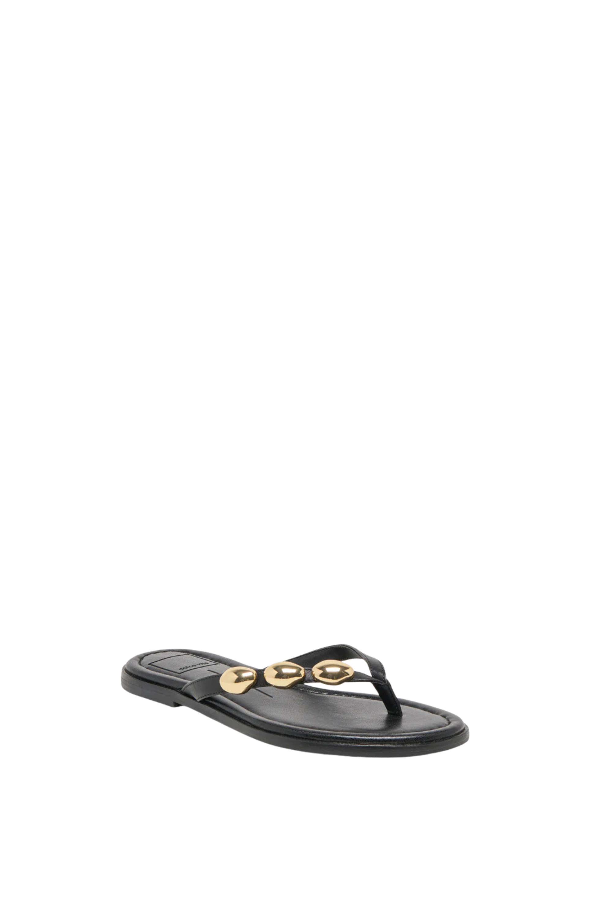 Dolce Vita Juny Black Leather Sandal