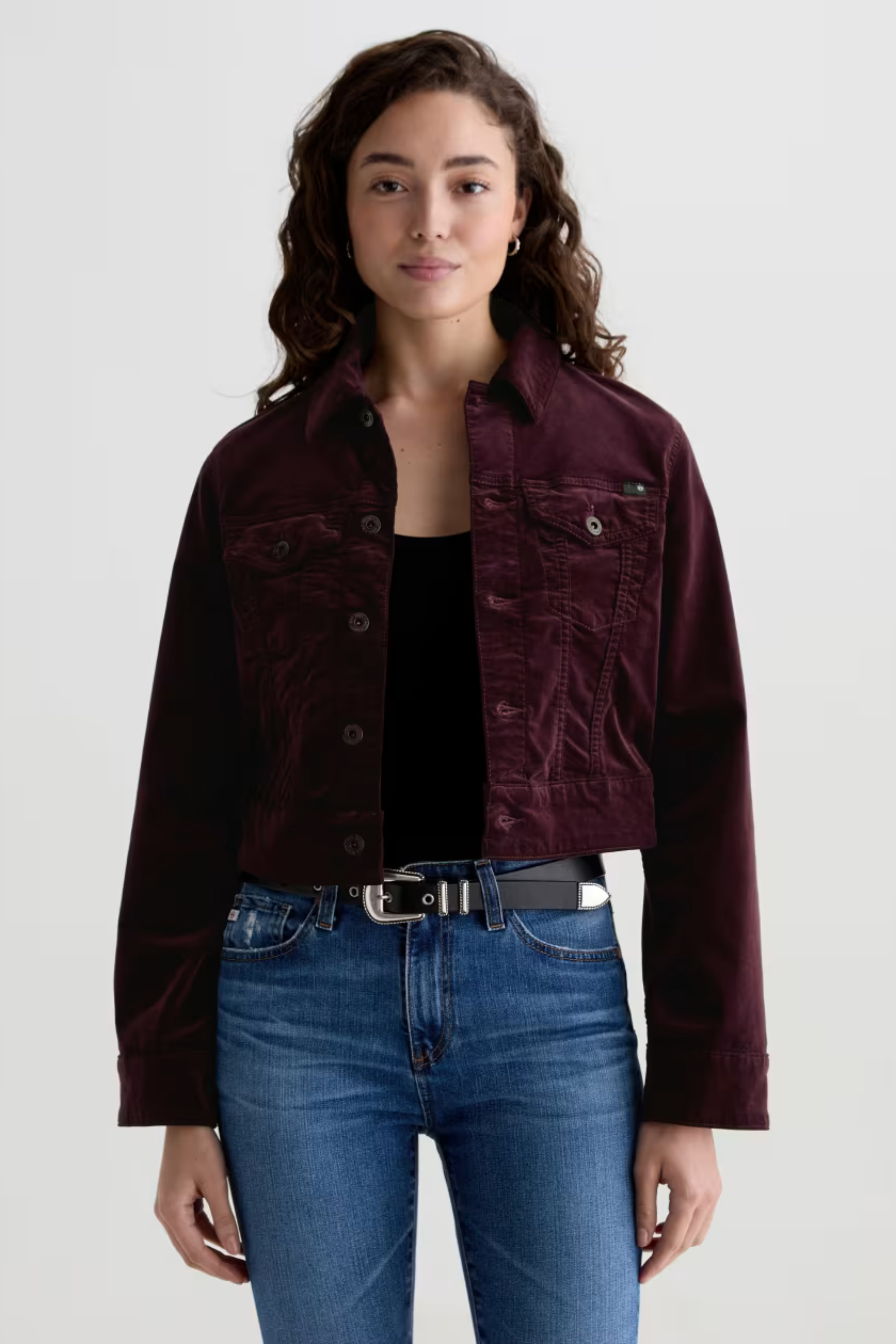 AG Isa Jacket in Winery Velvet