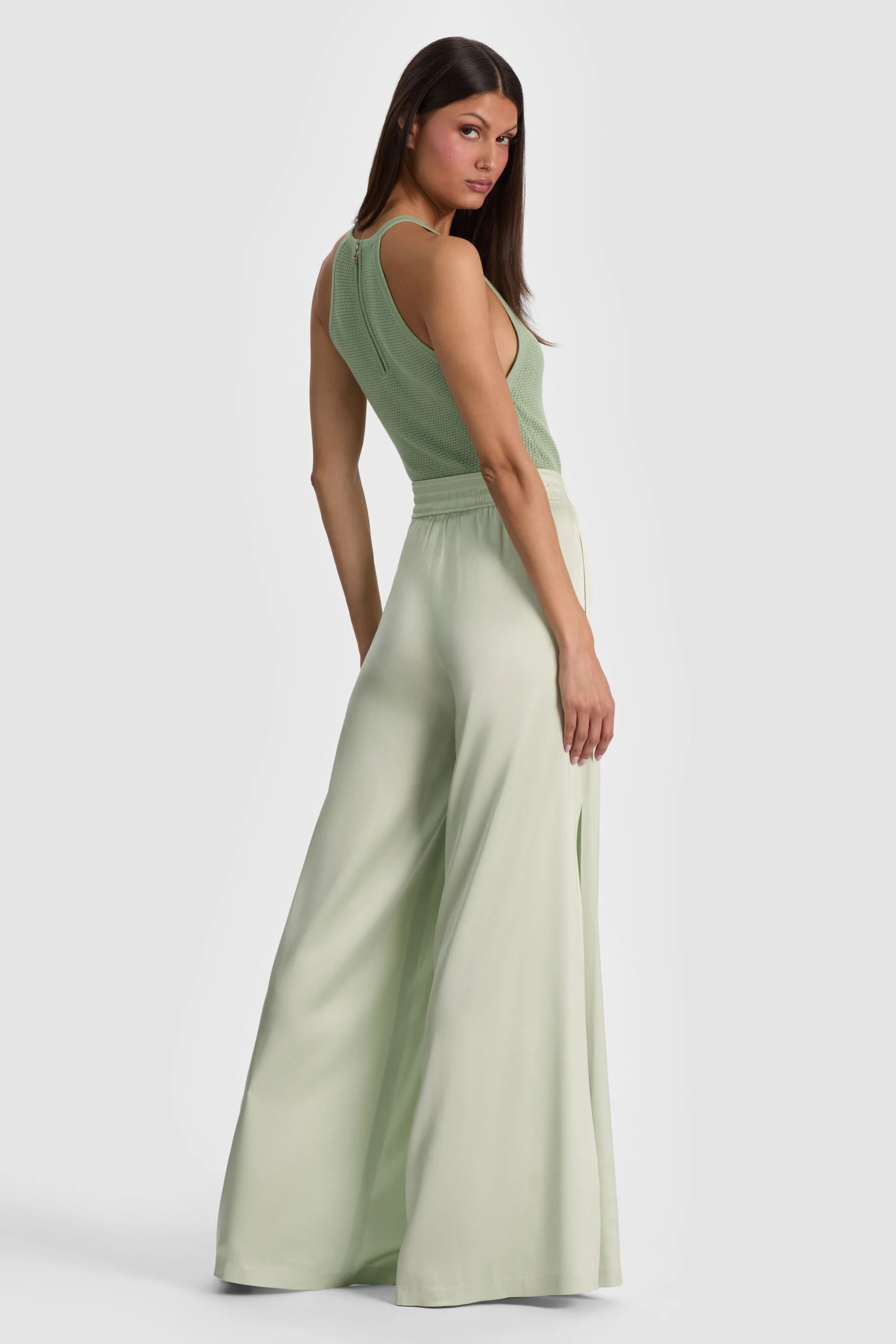 Alice + Olivia Kenley Drawstring Palazzo Pant