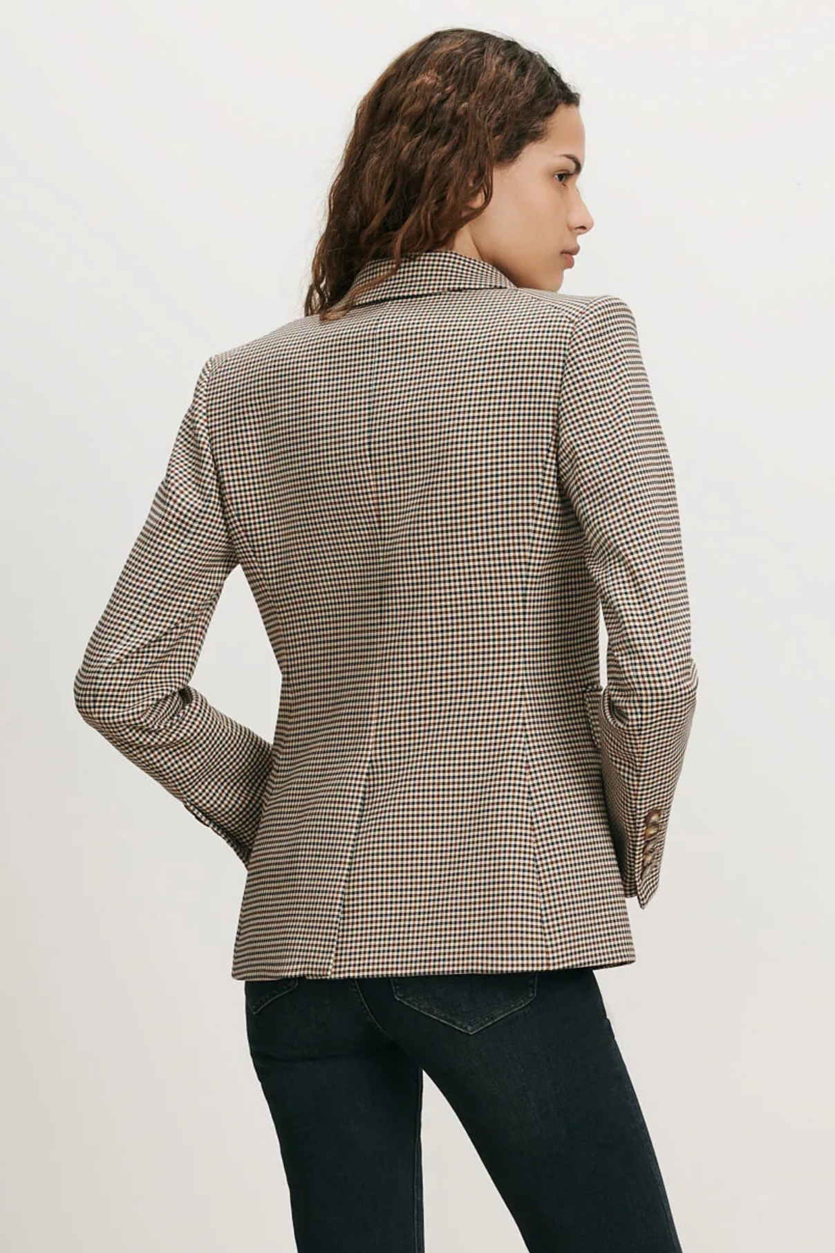 Veronica Beard Miller Dickey Jacket Rust/Navy Multi