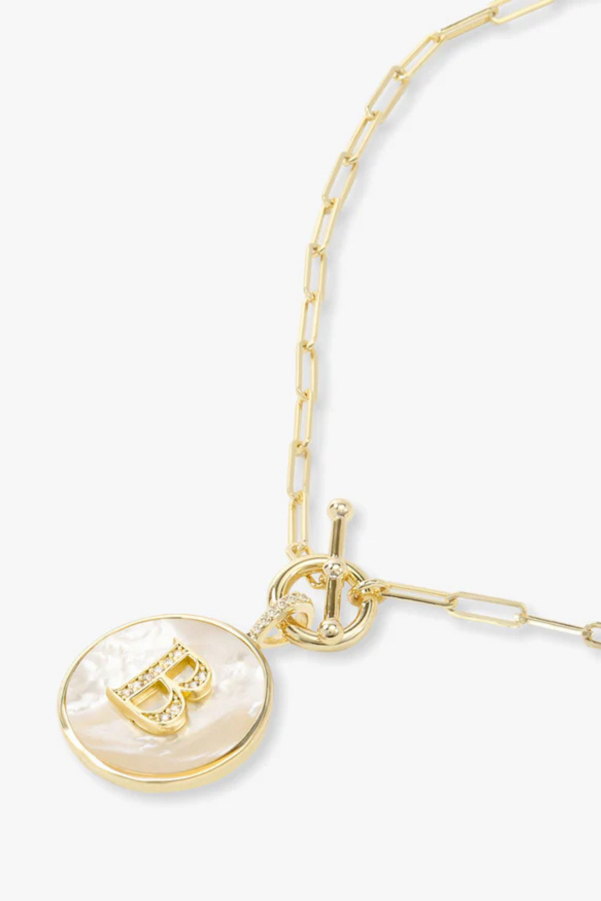 Melinda Maria Love Letters Medallion Necklace