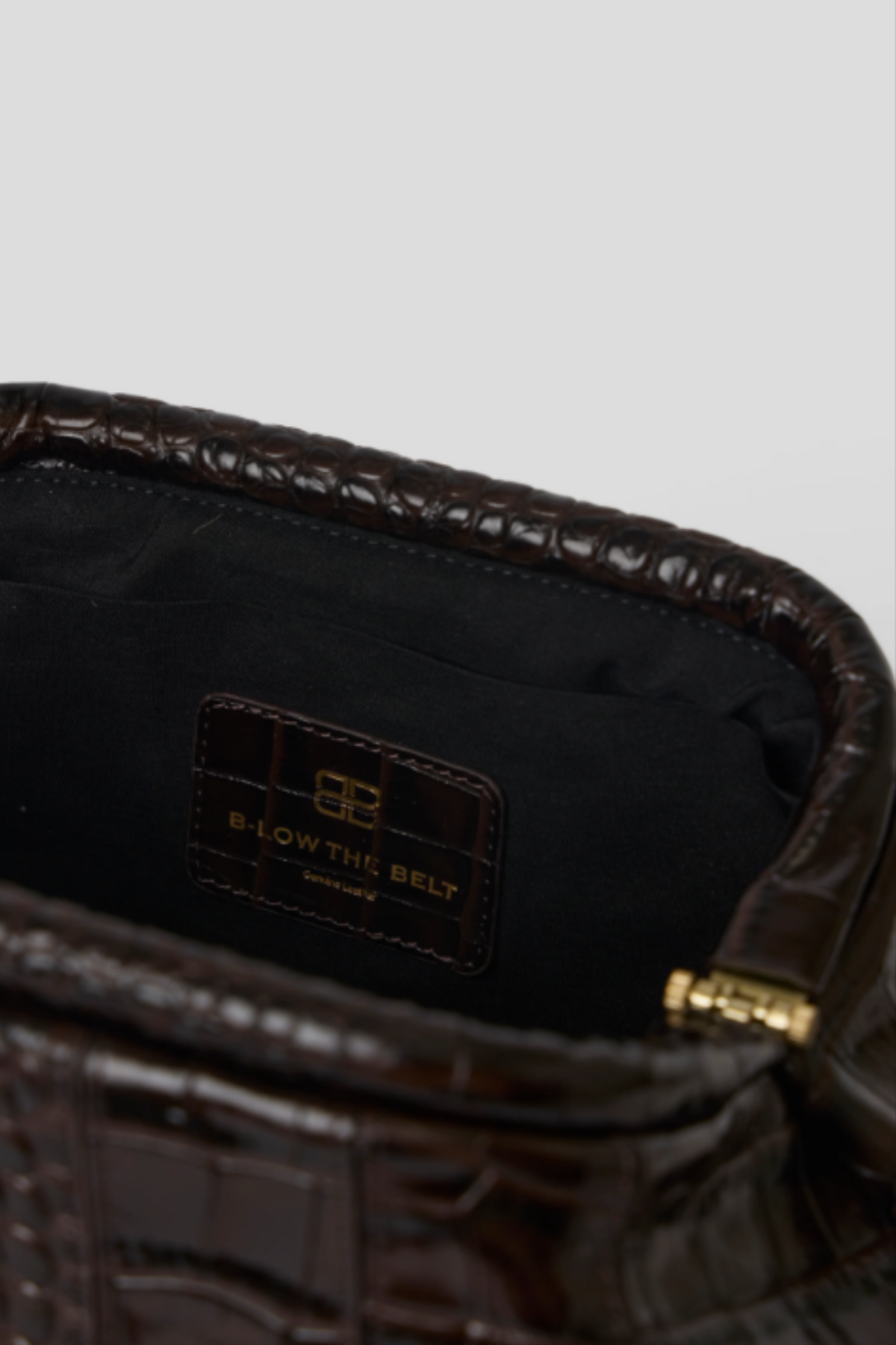 B-low the Belt Cate Croc Clutch