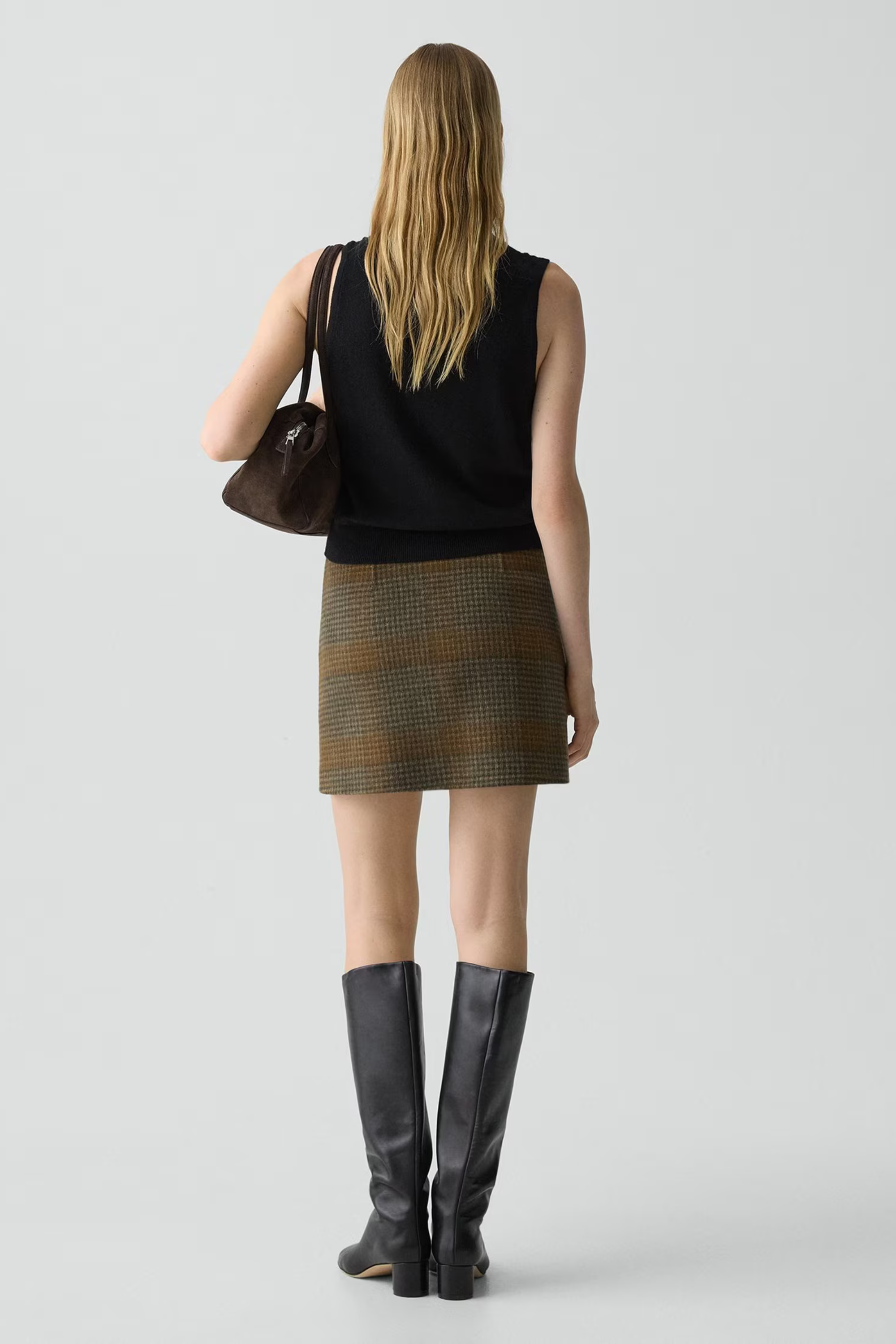Theory Mini Skirt Plaid