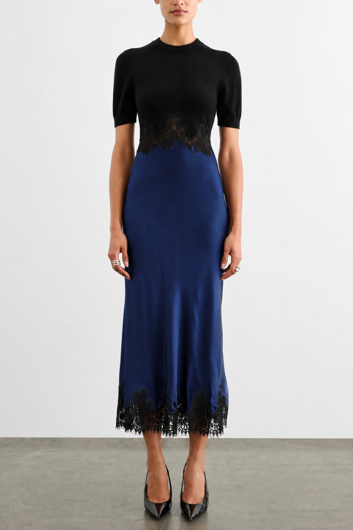 Toccin Kaya Combo Midi Dress